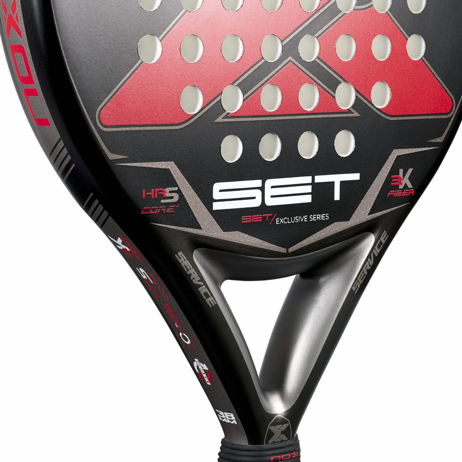 NOX Pelle de Padel Set - Exclusive Series, Noir - Rouge, Standard (Pelle Set 22 Exclusive Amazon)