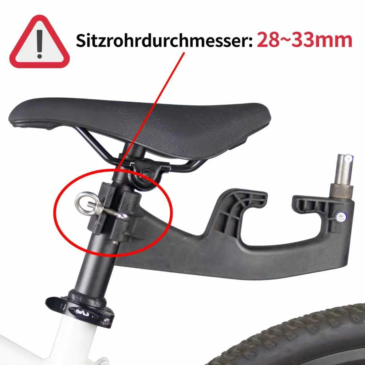Tmz Remorque de vélo avec plate-forme de support de 125 l, remorque avec attelage, remorque pour vélo 50/120 kg, chariot avec pneus amovibles, cadre pliable, autocollants réfléchissants