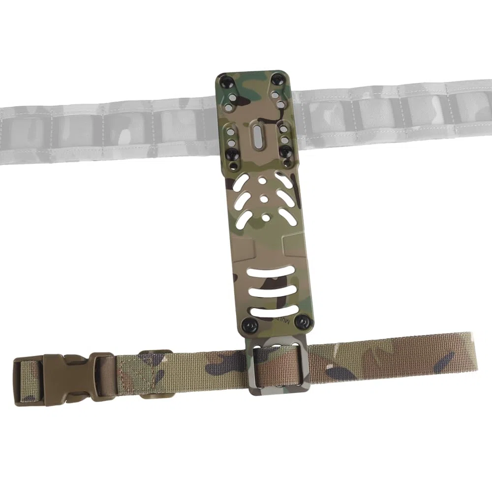 Adaptateur modulaire pour étui à Arme, Adaptateur Tactique pour étui de Jambe pour kit QLS, Accessoire pour Ceinture de Service avec Sangle de Cuisse pour Airsoft, Chasse et tir