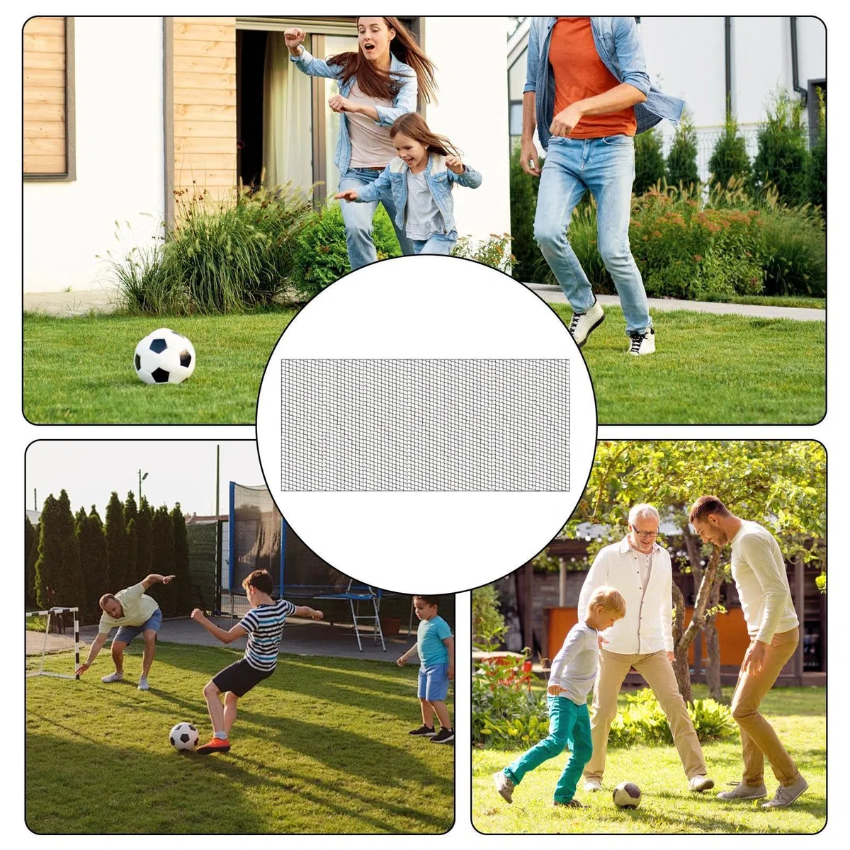 Filet pour Ballon de Foot,Barrière Écran De Protection en Nylon pour Sports | Filet D'Arrêt De Jardin,pour Baseball Softball Tennis Basket Volley Foot Goal Garage Terrain