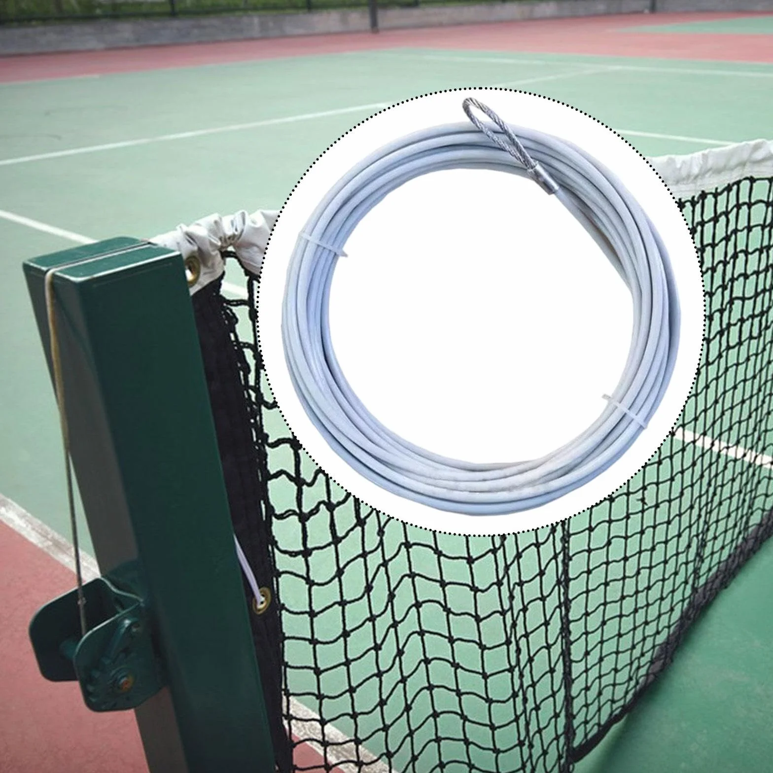 Câble de Filet de Tennis Professionnel 13,8 M, Accessoires pour Courts de Tennis, Cordon Headline