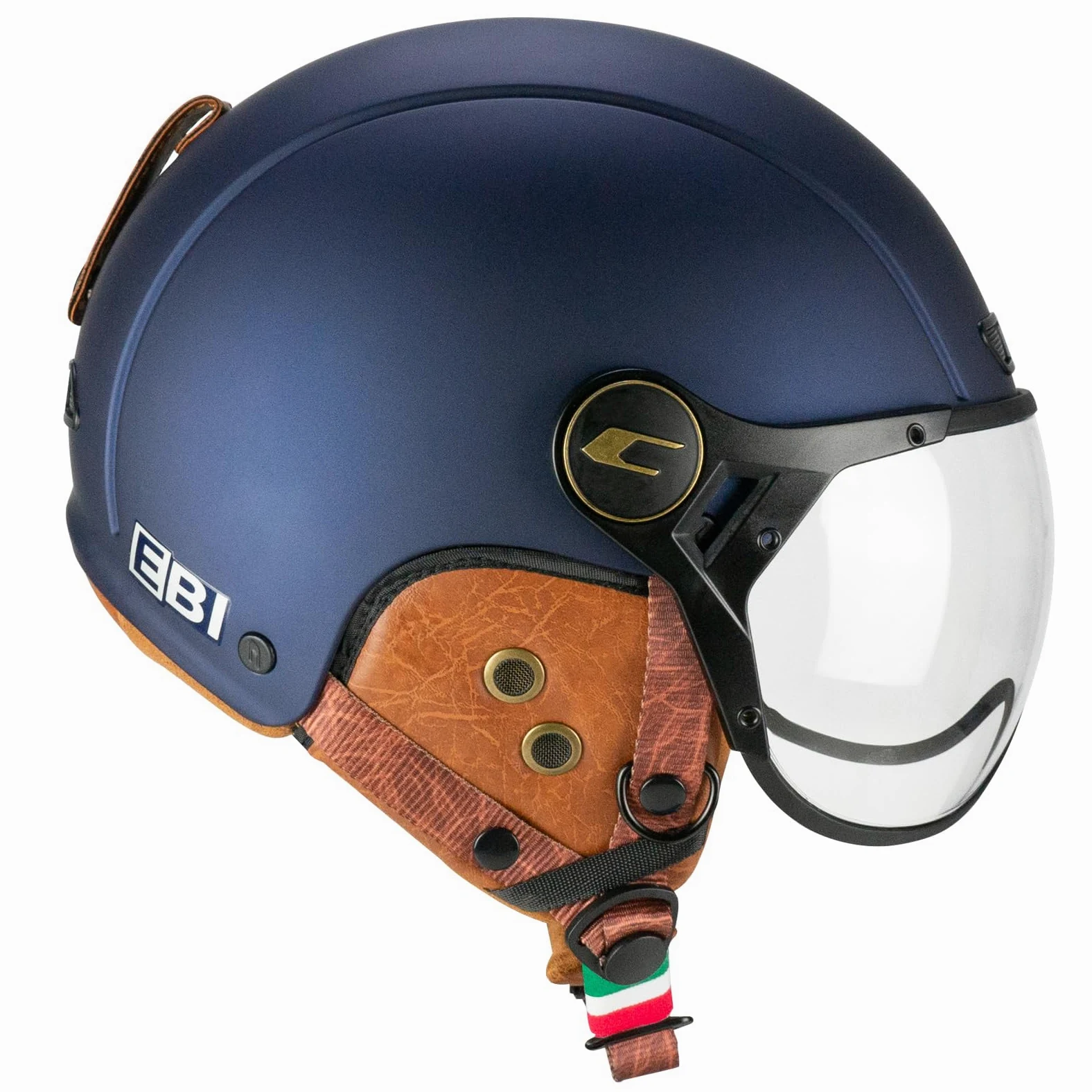 CGM EBI Casque de Ski Unisexe pour Adulte, Bleu Satin, L (59cm)