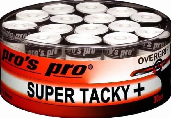 Generisch Pro's Pro Super Tacky Plus Lot de 30 bandes antidérapantes pour tennis, badminton, padel, squash
