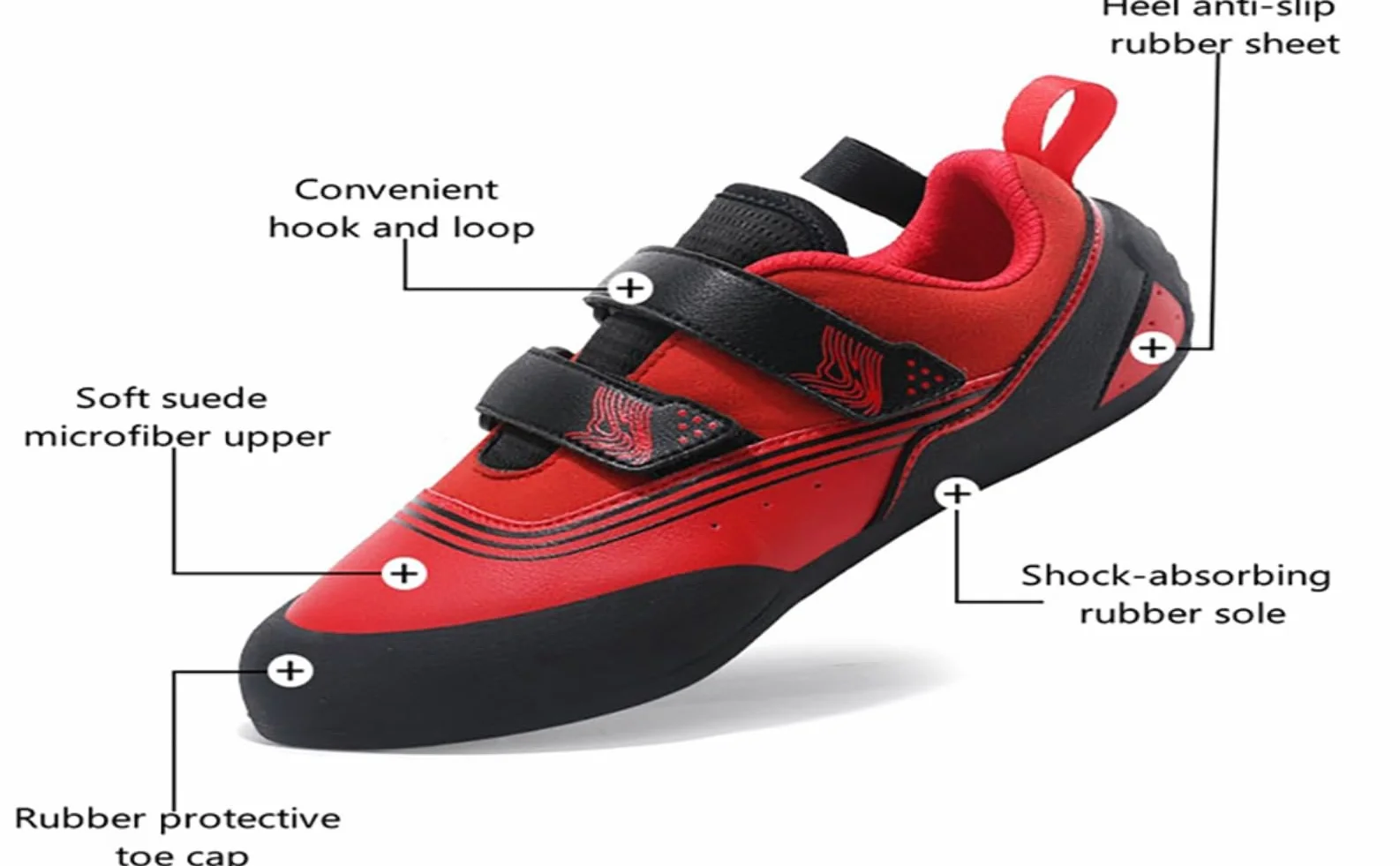 Chaussures d'escalade pour homme et femme - Légères et antidérapantes - Pour intérieur et extérieur - Pour débutants, grimpeurs professionnels - Chaussures d'escalade d'intérieur pour enfants