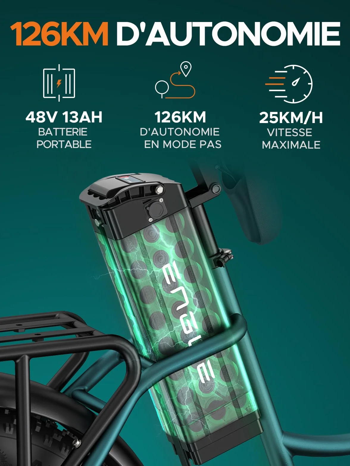 ENGWE Velo Electrique Homme 20 Pouces-vélo électrique 48V 13Ah Batterie, VTT Electrique Adulte Homme 7 Vitesses avec écran LCD, 25km/h avec Moteur 250w, autonomie jusqu'à 120km L20/L20 Boost