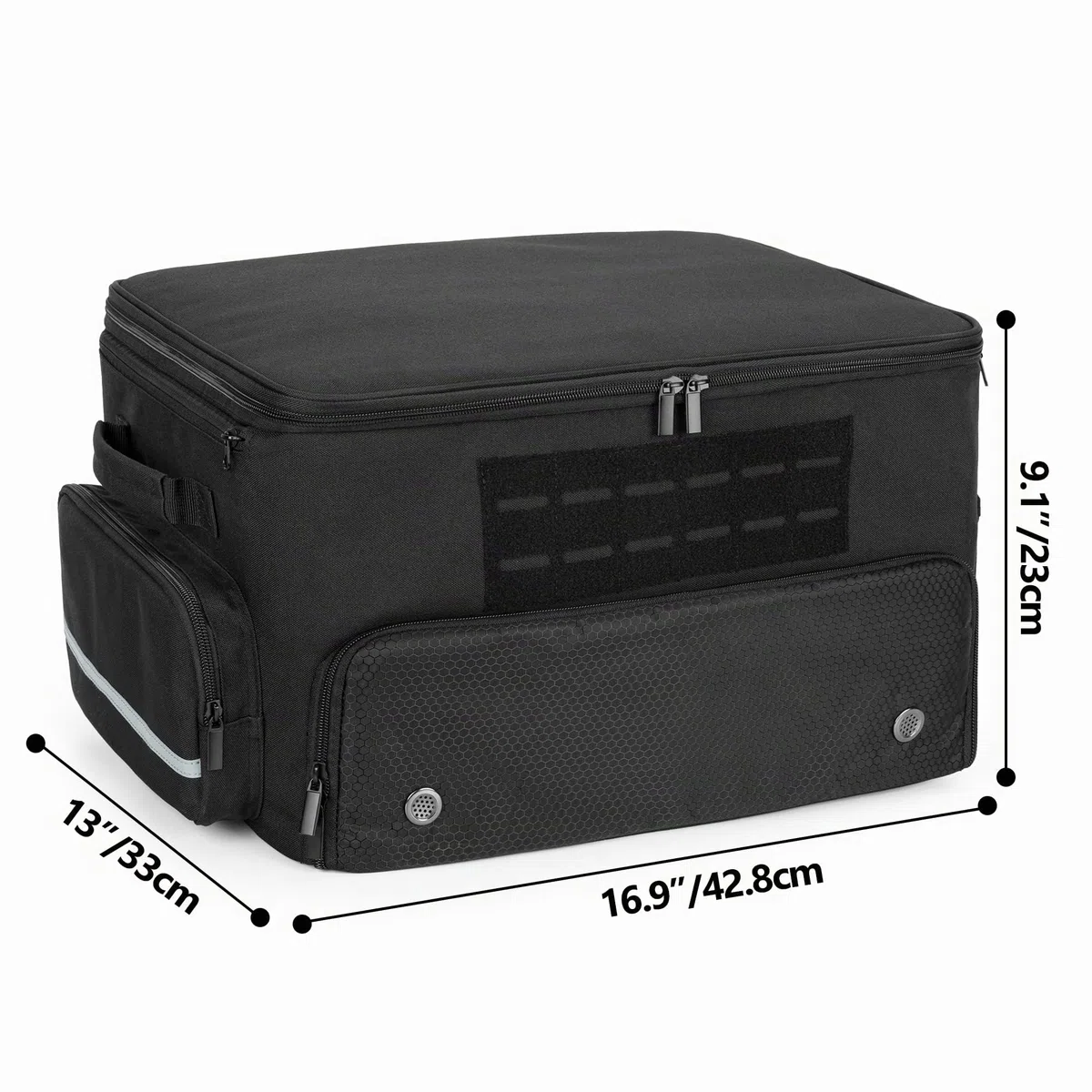 GOBUROS Organisateur de Coffre de Golf, Sac de Rangement avec Compartiment Séparé pour 2 Paires de Chaussures Jusqu'à 16, Organisateur de Casier de Voiture de Golf pour Accessoires