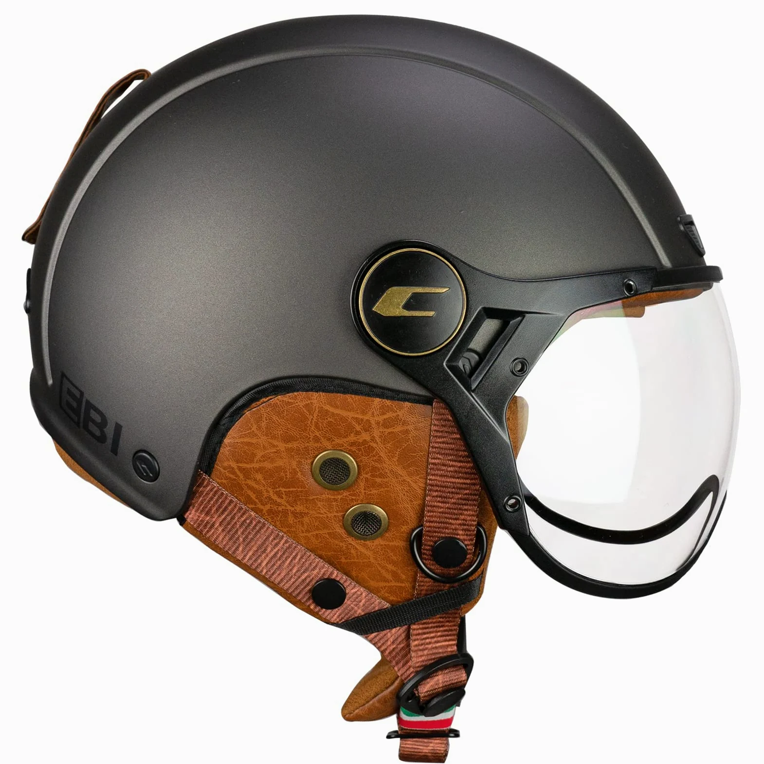 CGM EBI Casque de Ski Unisexe pour Adulte, Graphite Satin, L (59cm)