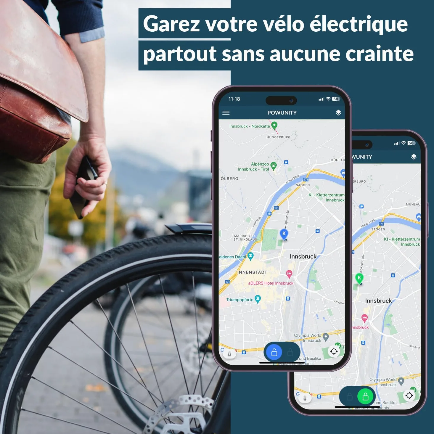 BikeTrax Traceur GPS Vélo Électrique - Compatible avec 95% des Marques, Protection Contre Le Vol Puissante, Suivi en Temps Réel Via App iOS et Android, Inclus : Système d’Alerte et Carte SIM