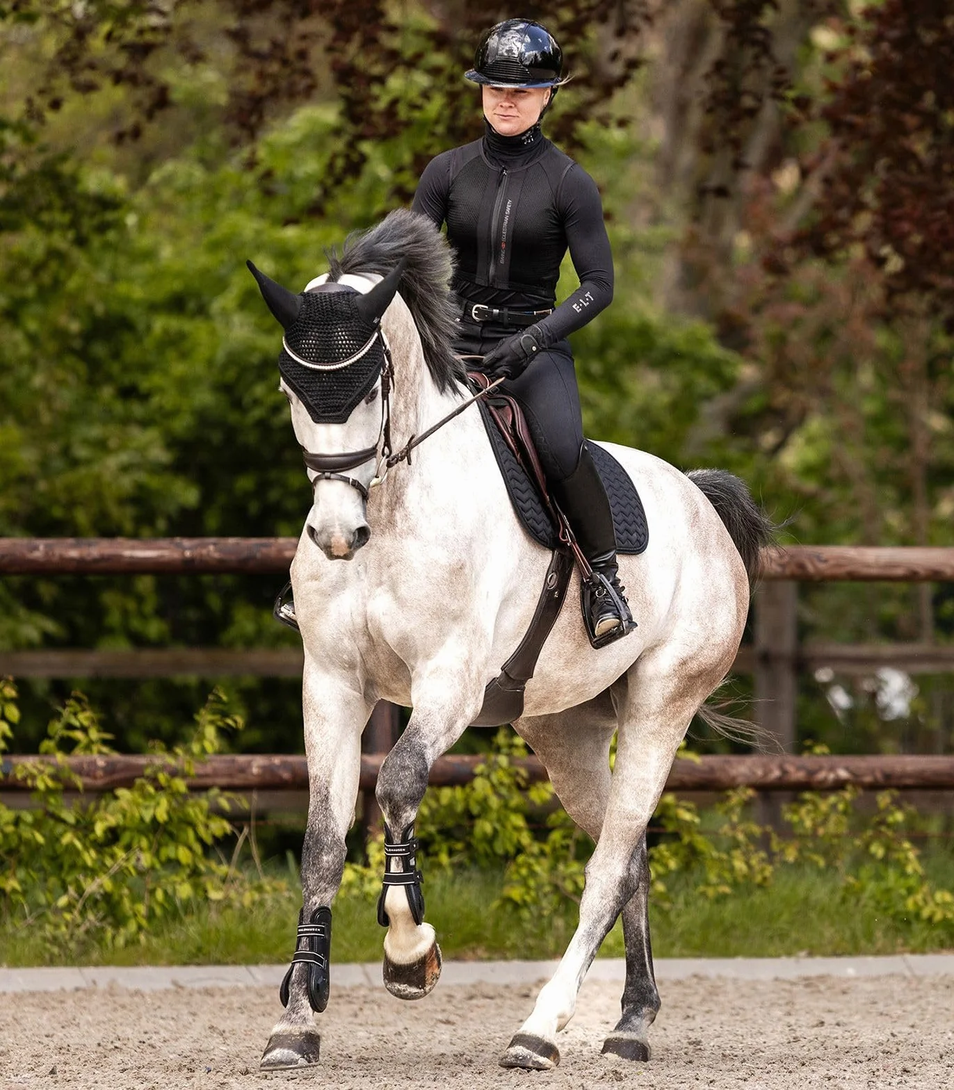 Gilet de protection dorsale pour l'équitation SWING P06 de Waldhausen - Souple - Pour adultes et enfants M noir