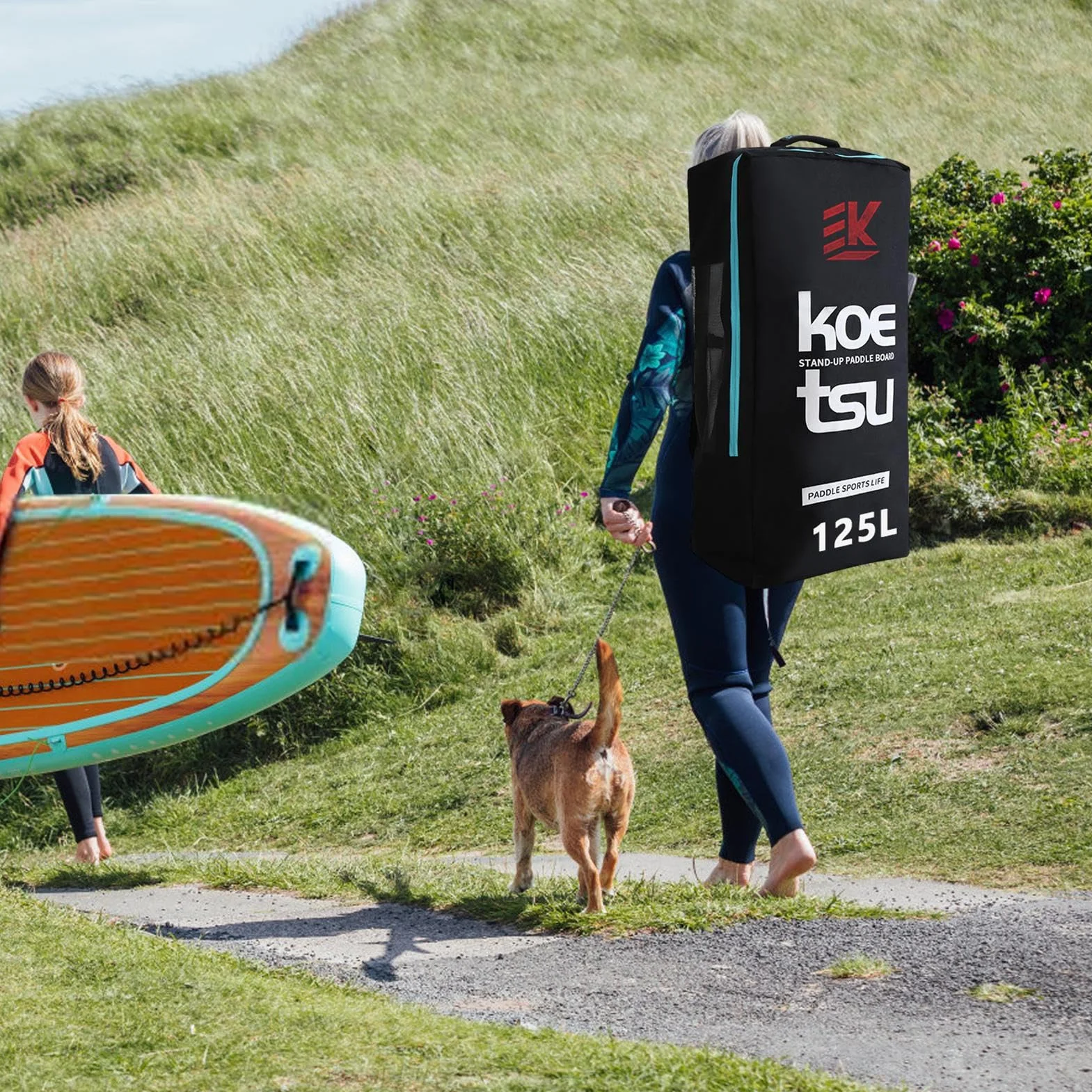 Sac À Dos De Voyage pour Paddle Gonflable SU_P Stand Up Board Sac De Transport Sac À Dos D'épaule 125L