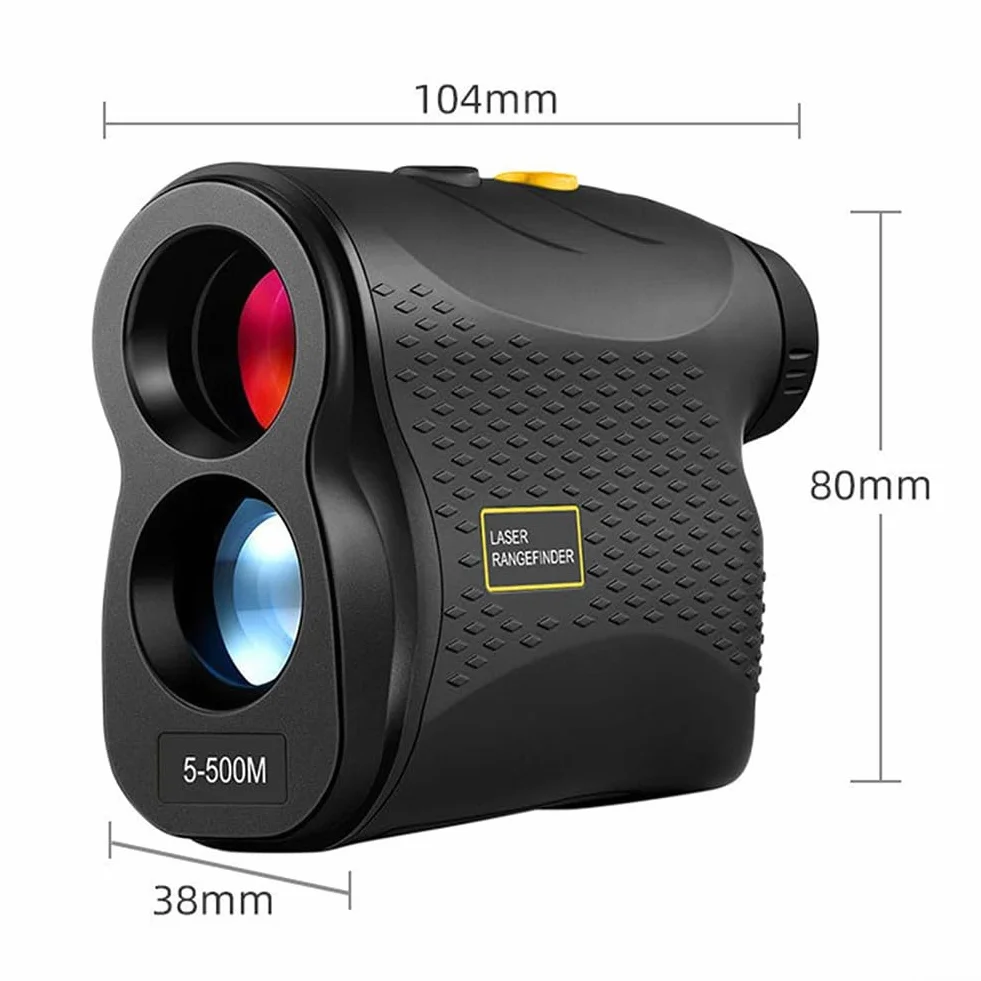 Télémètre de pour golf 500 m, télémètre numérique monoculaire de pour golf, mesure de distance, télémètre de chasse, pour chasse à l'arc avec mode plage et vitesse