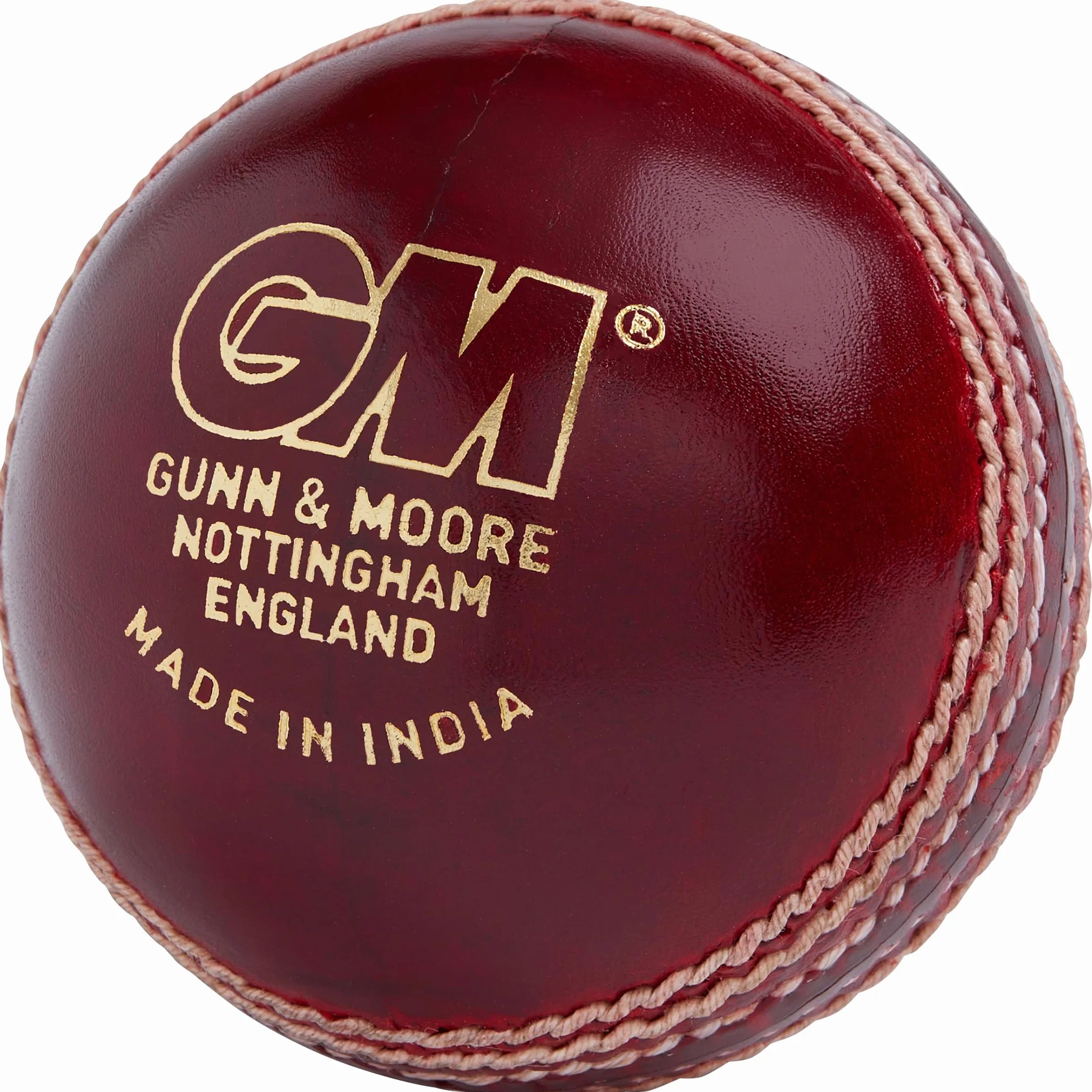 GM pour Homme Icon Grade 1 Ligue Balle de Cricket, Rouge, Senior