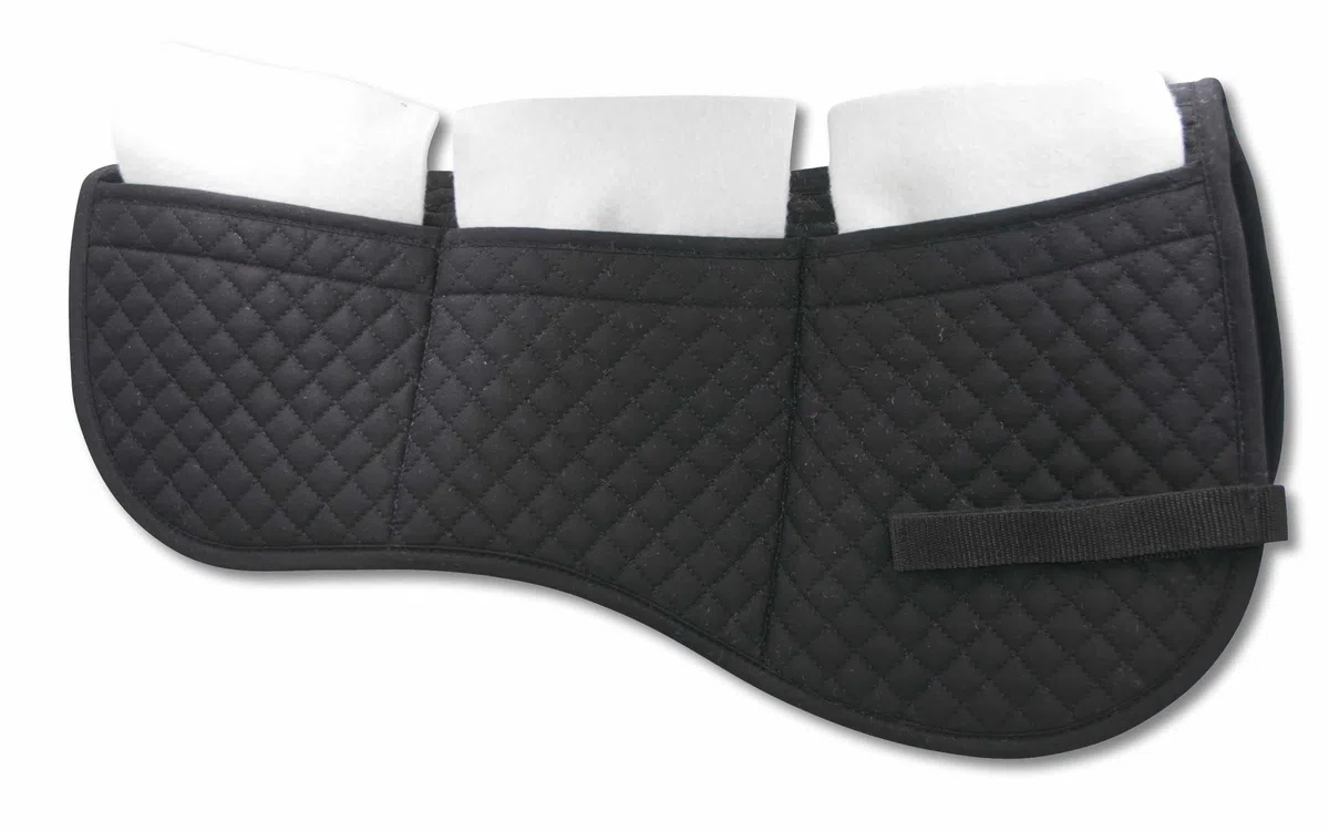 AMKA Coussin correcteur de selle 6-1 avec 6 poches + 18 coussins, tapis de selle pour ajustement de la selle