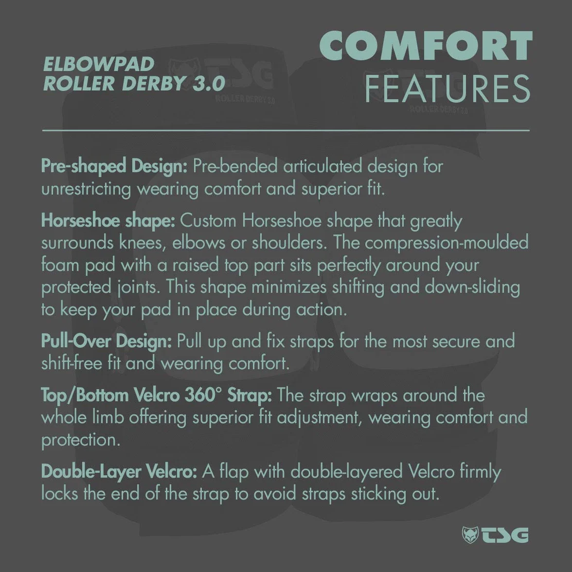 TSG elbowpad Roller Derby 3.0 Protections