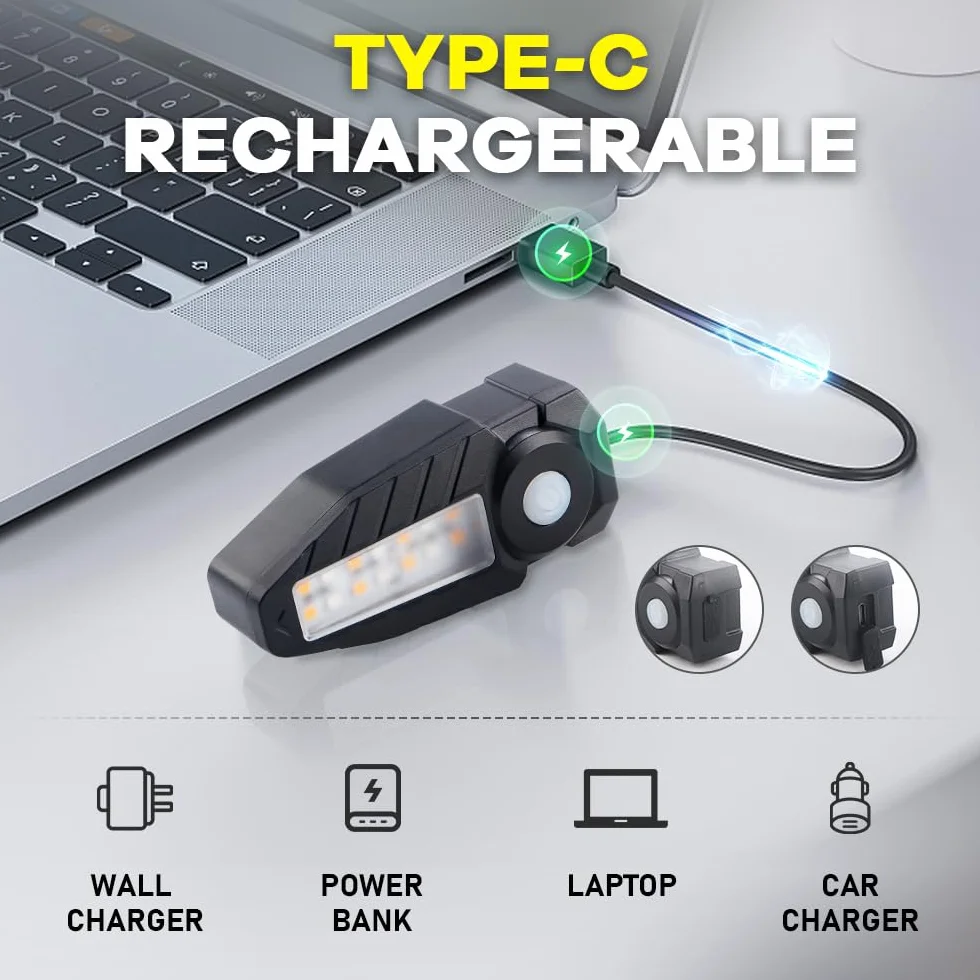 Feu Arriere Velo avec Clignotant Ultra-Lumineux à Projection, 5 Modes-Alarme sans Fil à Corne Clignotant Vélo 30 LED IPX4 Imperméable Rechargeable par USB Lumiere Velo Avant et Arriere