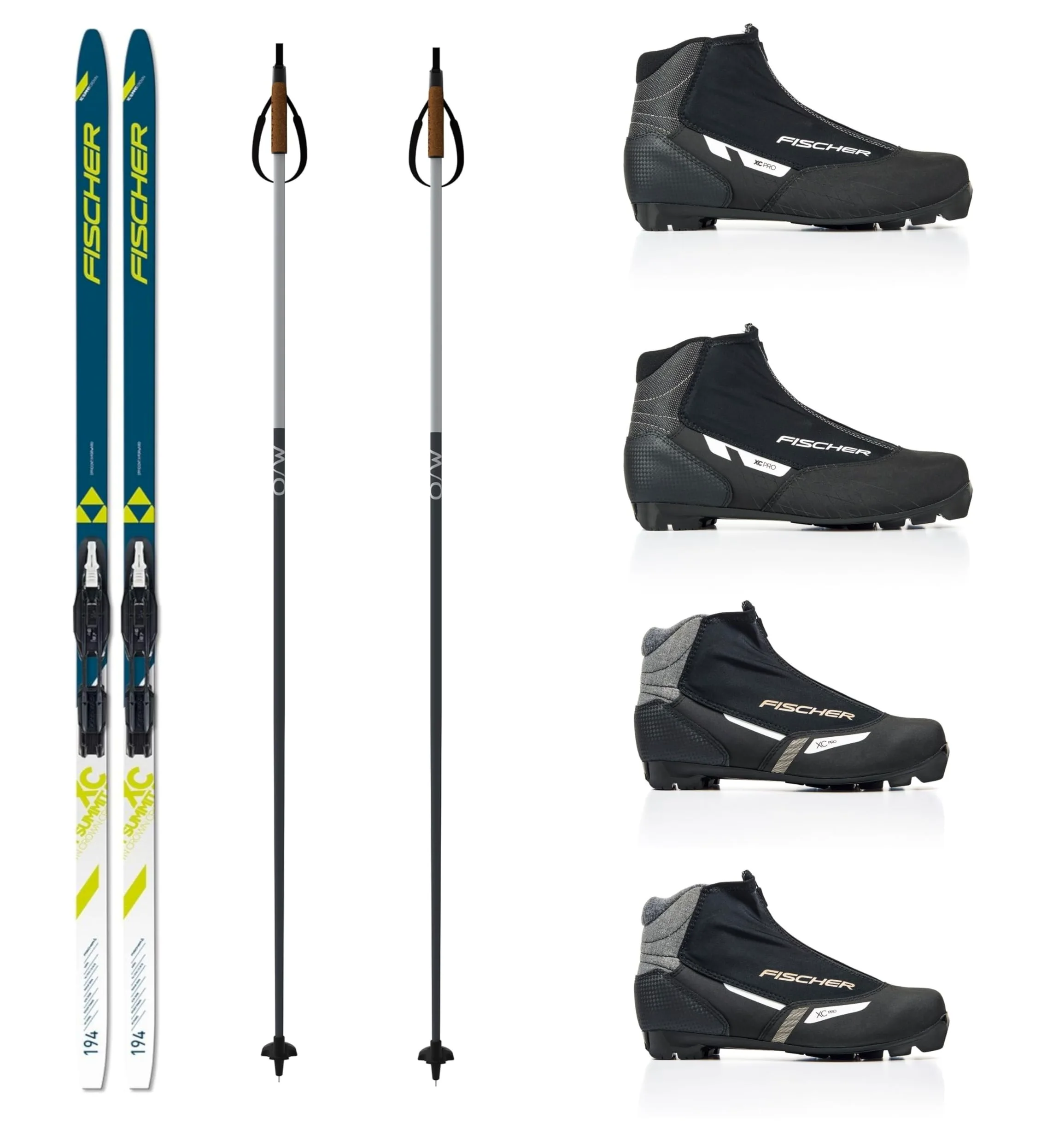 Fischer Summit Classic Kit de ski de fond + fixations + chaussures + bâtons