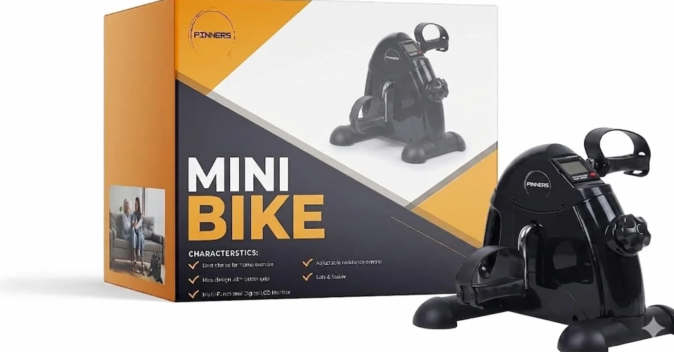 Mini Vélo Statique, Pédaleur Statique pour Personnes Âgées, Appareil d'Exercice à Domicile