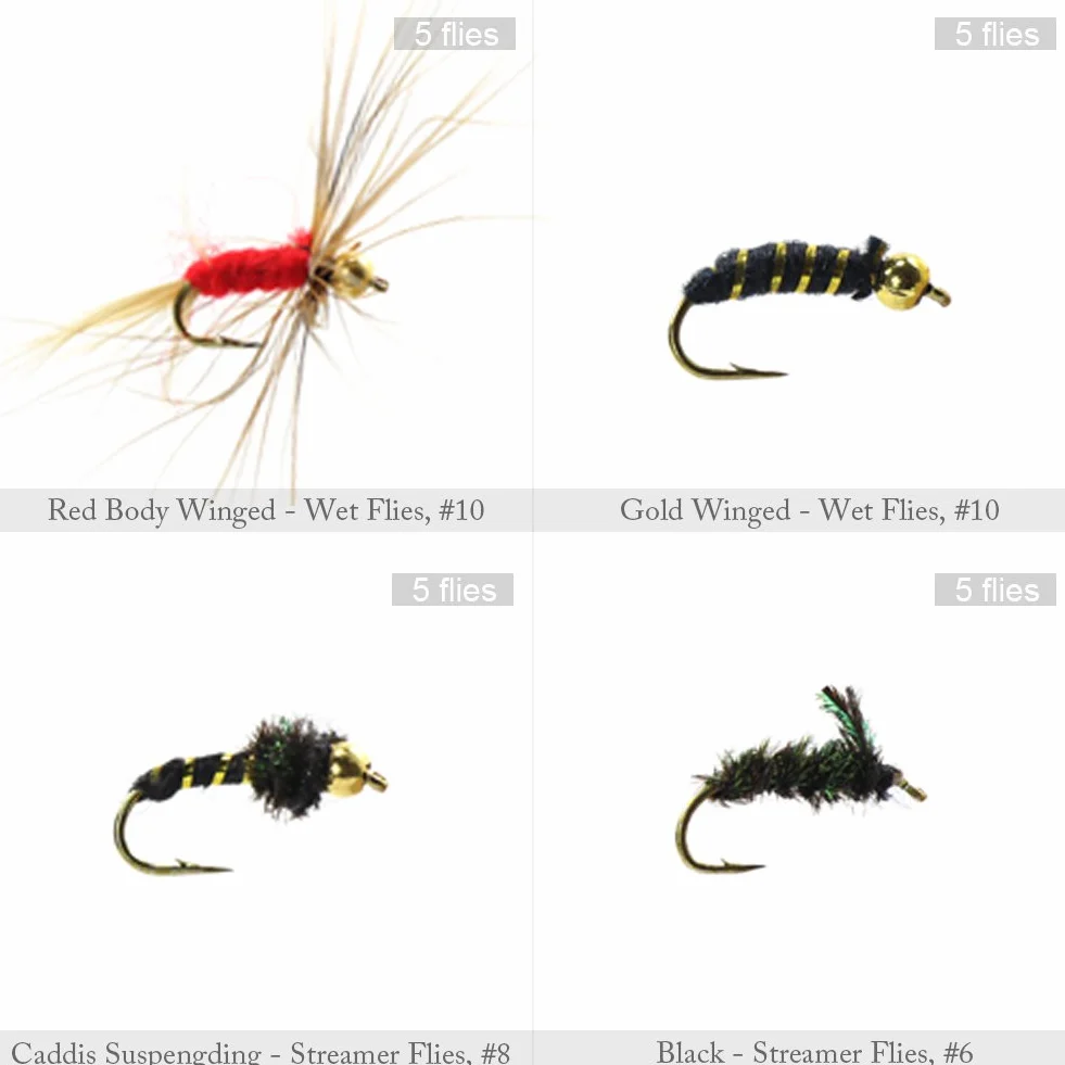 Croch Mouche en forme de pêche à la main - Leurre artificiel avec boîte étanche