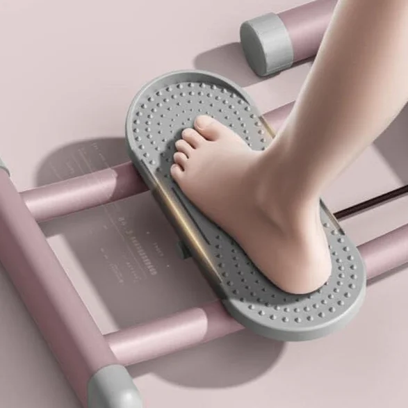 Simulateur de ski pliable – Entraînement musculaire du plancher pelvien pour façonner la cuisse et les jambes avec pédales antidérapantes