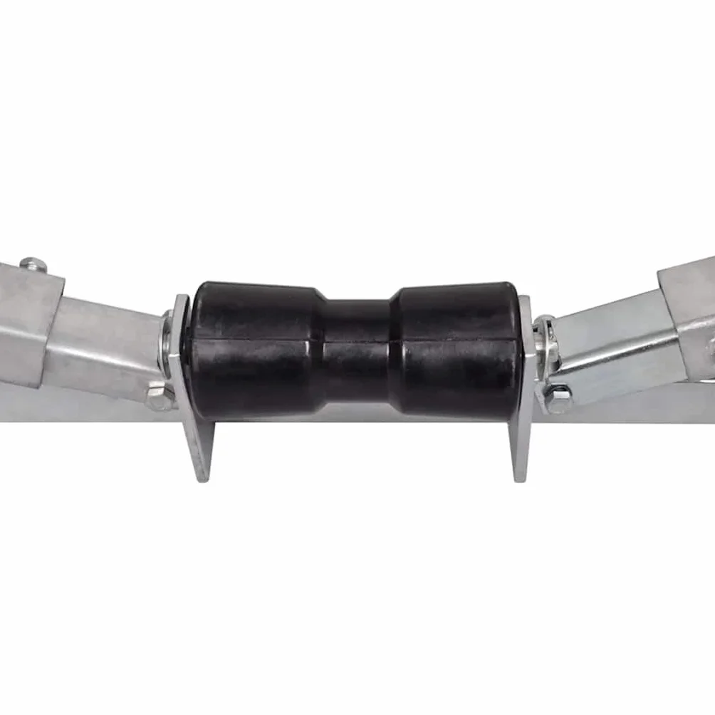 vidaXL Support Fond Rémorque Porte-bateau Rouleaux de Quille Auto Voiture