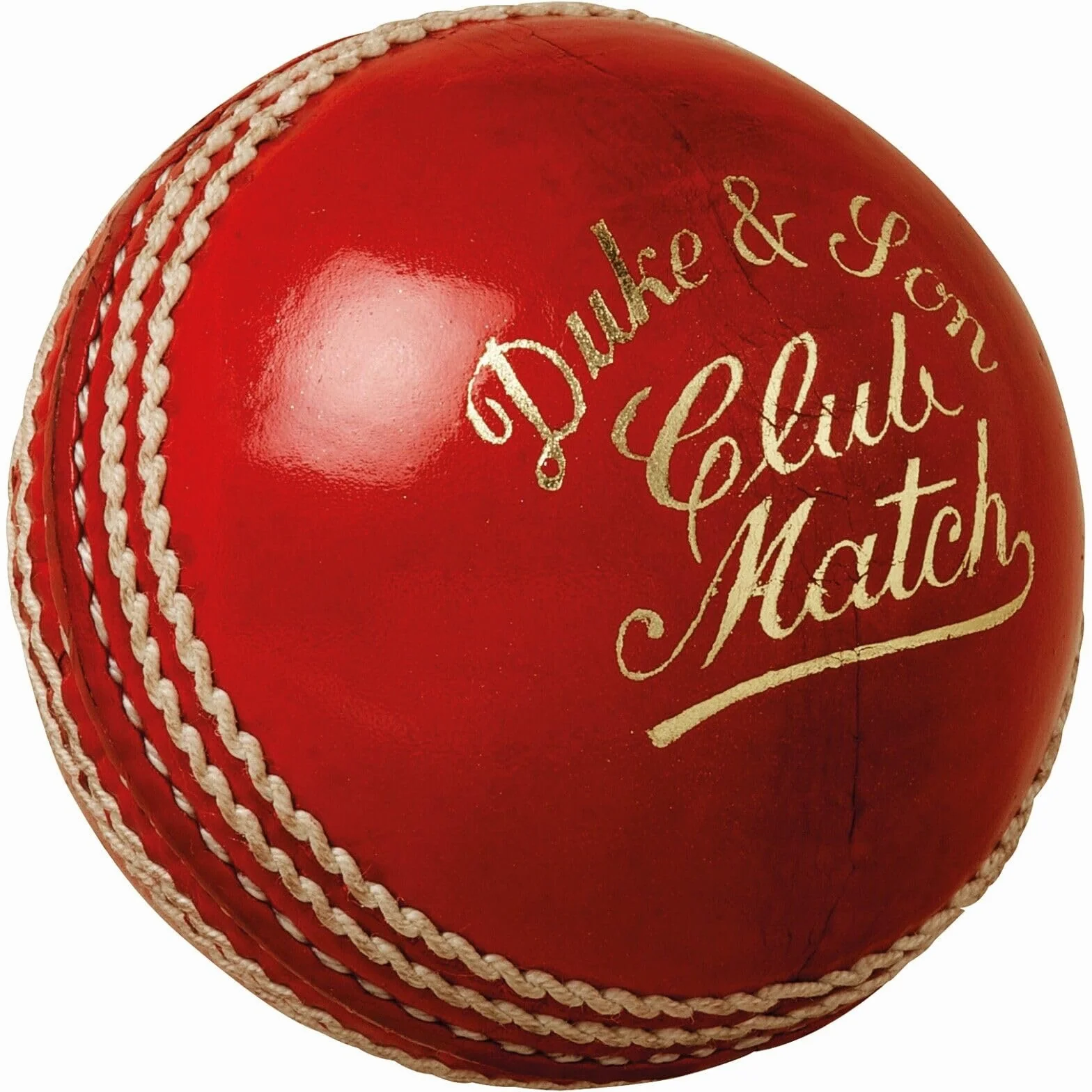 Dukes Club Match Balle de cricket Senior Rouge