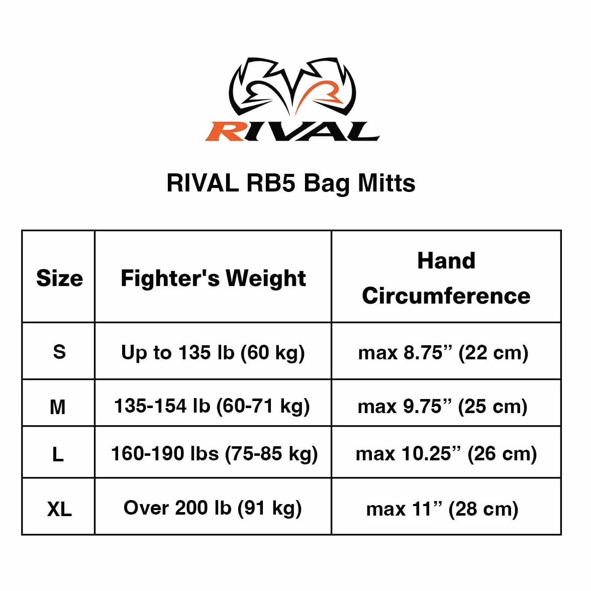 Rival de boxe Sac Mitts-rb5, Red