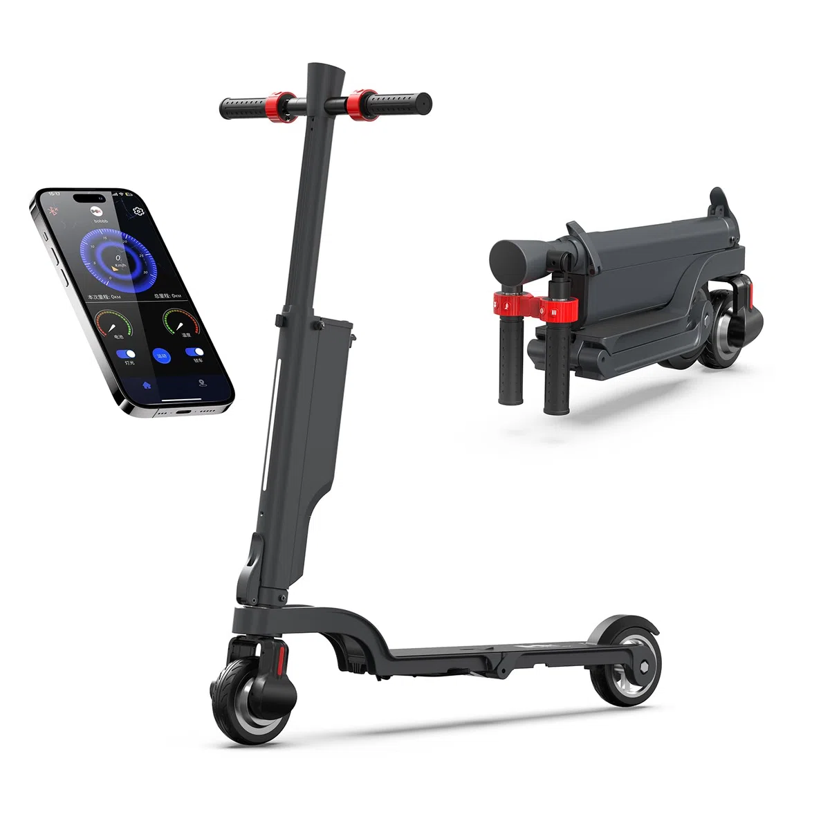HX X6/X8 Trottinette Électrique Adulte, Batterie Amovible Scooter Électrique Adulte, Moteur 350/500W, 5.5/10" Pouces, Vitesse 25Km/H, Autonomie 15-40Km, Double Freinage,APP