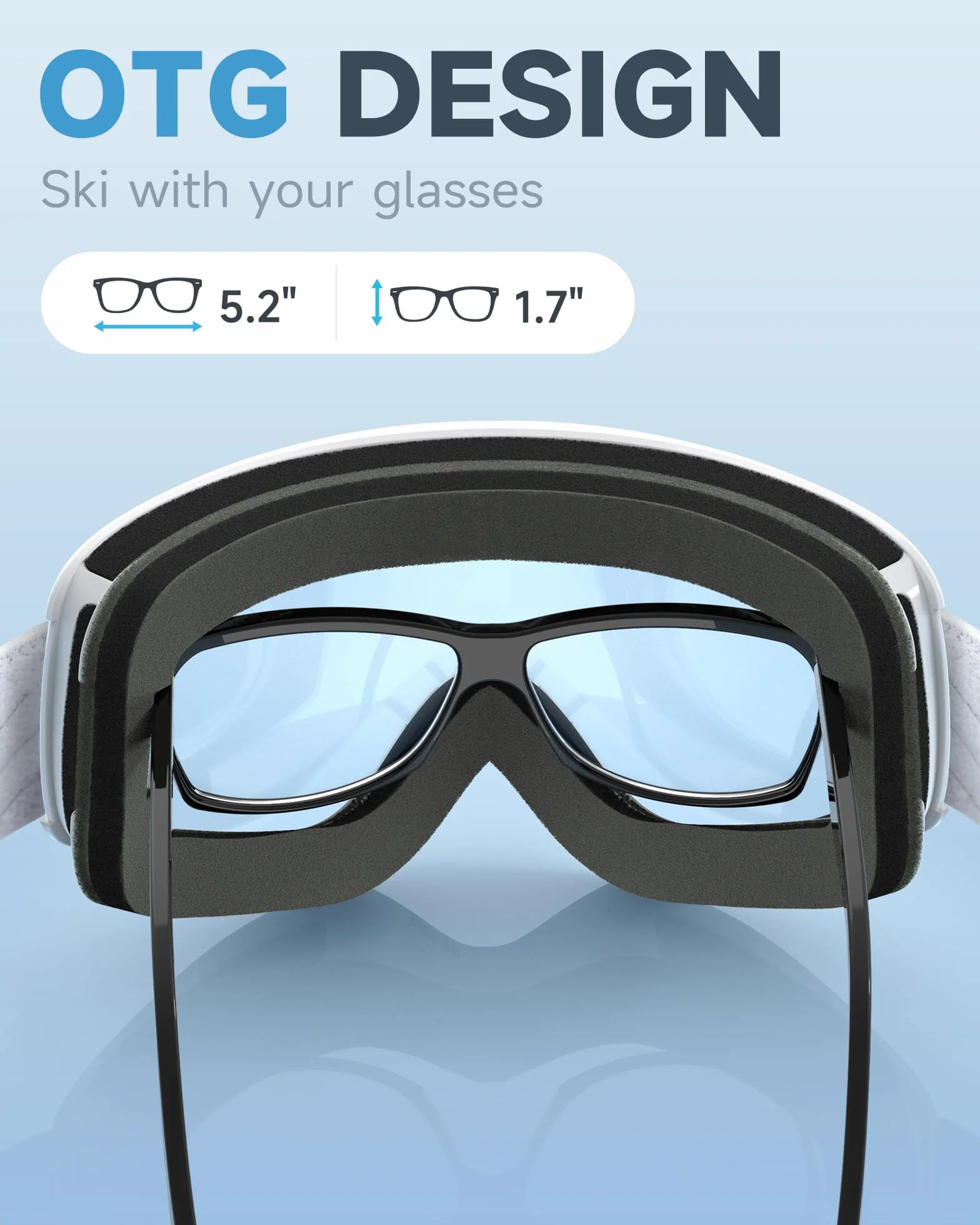 Findway Masque de Ski Protection pour Enfant 5 à 16 Ans Lunette Ski Masque Ski OTG de Garçon ou Fille Anti-UV Antibuée Compatible avec Casque pour Ski Snowboard Autres Sports Hiver