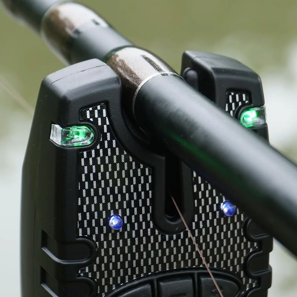 Alarme de pêche à la Carpe et échangistes réglés LED Bleue B14A