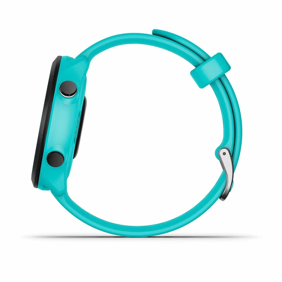 Garmin – Forerunner 55 - Montre GPS multi-activités running avec fonctions d’entrainement Garmin Coach et cardio au poignet – Vert d’eau (Reconditionné)