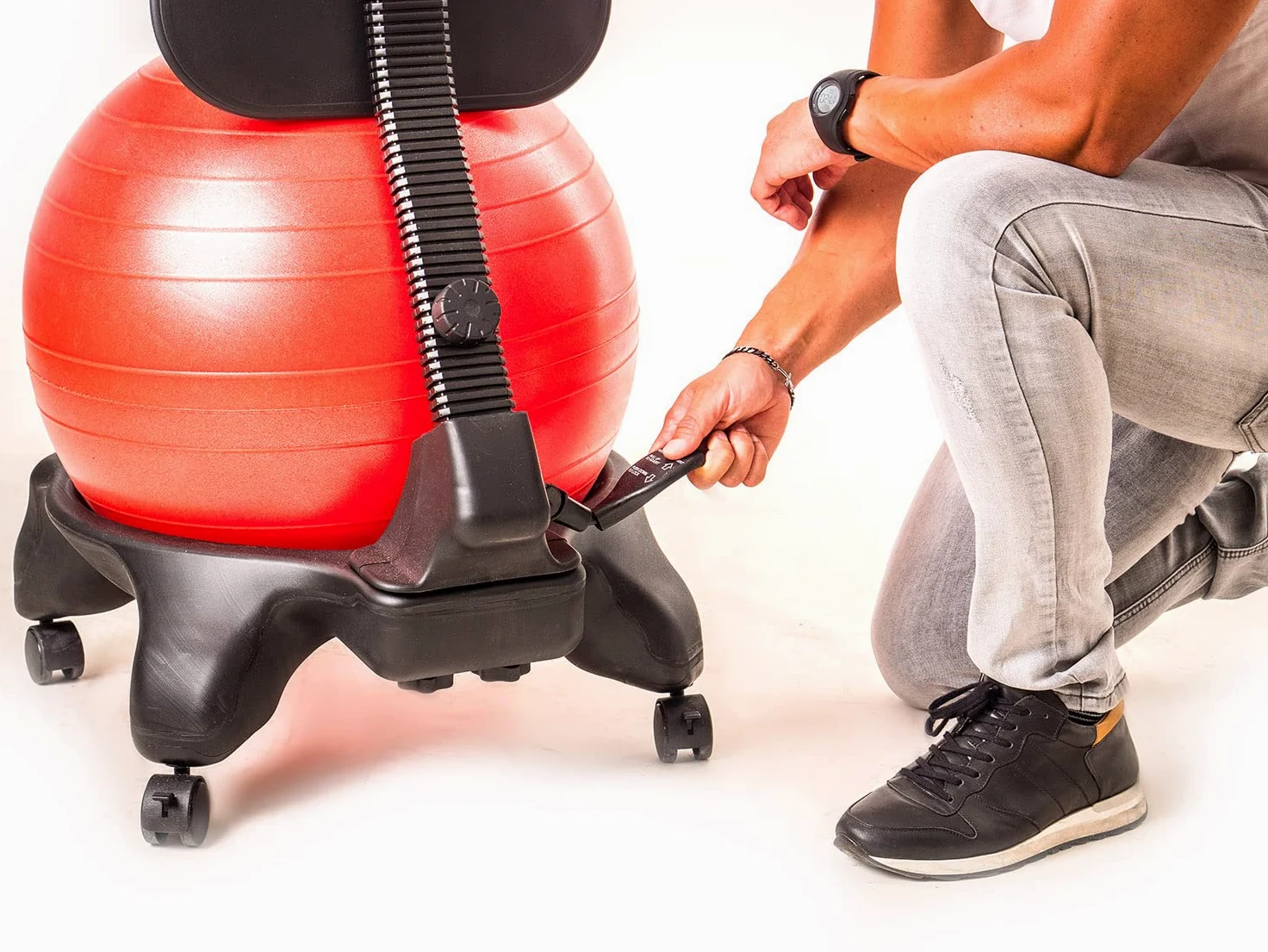 Kikka Active Chair Plus Chaise ergonomique avec balle gonflable, violet