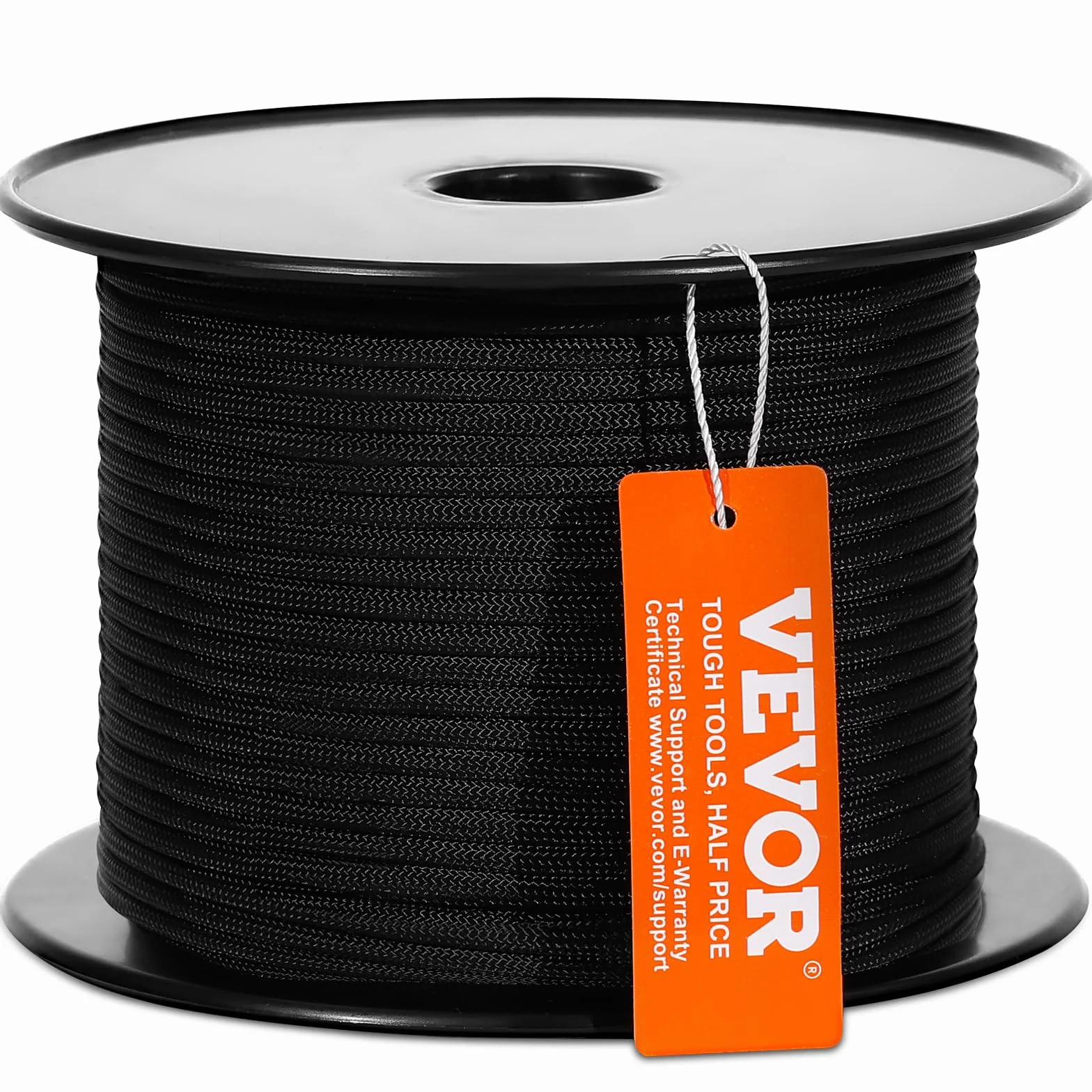 VEVOR Corde en Nylon tressé 5 mm x 76,2 m résistance 3,20 KN randonnée Camping balançoire