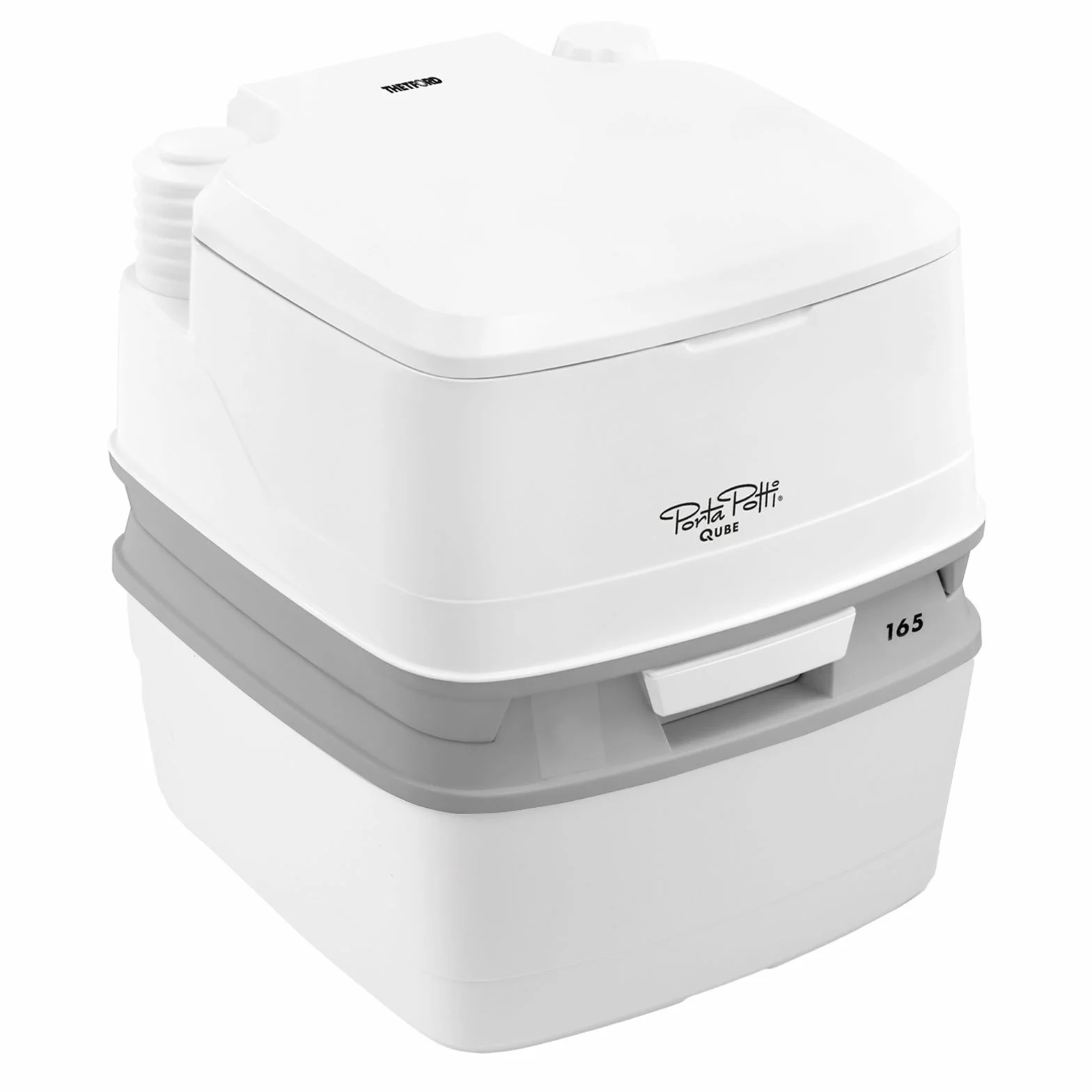 Thetford Porta Potti Qube 165 Toilettes de Camping Réservoir 21 l Hauteur d'assise Naturelle
