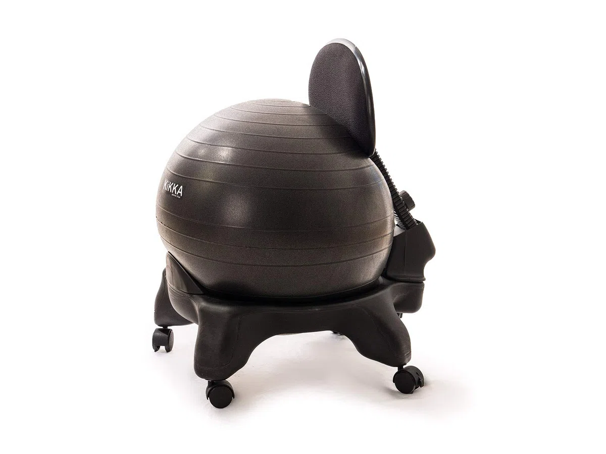 Kikka Active Chair Chaise Ergonomique avec Boule Gonflable (Noir, Plus)