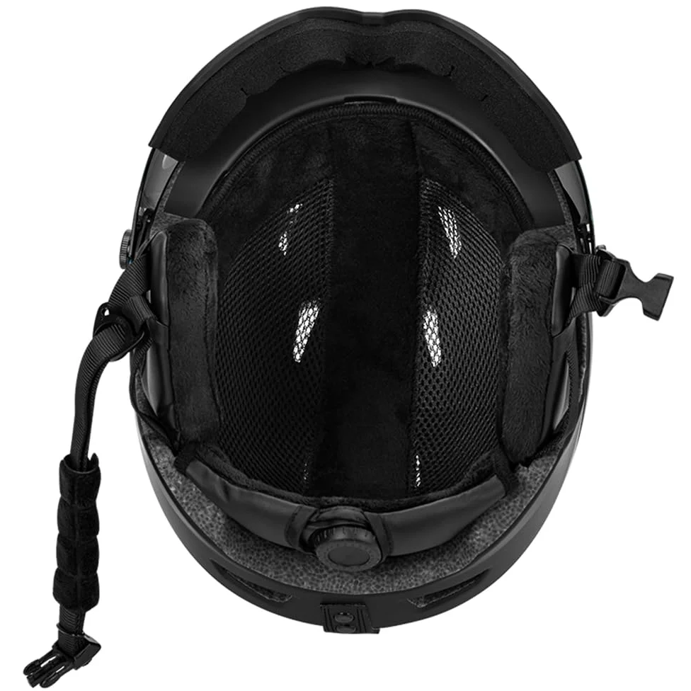 Kavolet Casque de ski intégré pour homme et femme, casque de snowboard avec visière amovible, trous de ventilation, résistant, chaud et respirant, casque de ski pour homme et femme