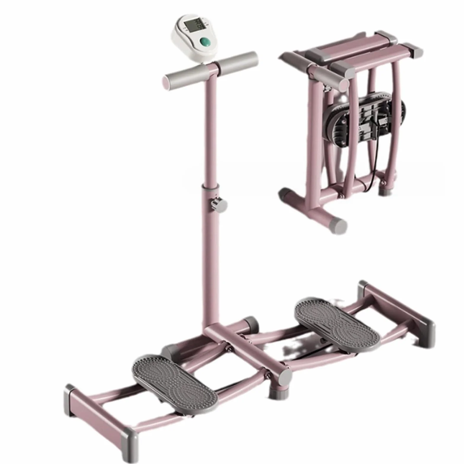 Machine à ski – Entraîneur de ski simulé à hauteur réglable pour entraînement complet du corps et équipement de fitness cardio pour usage domestique