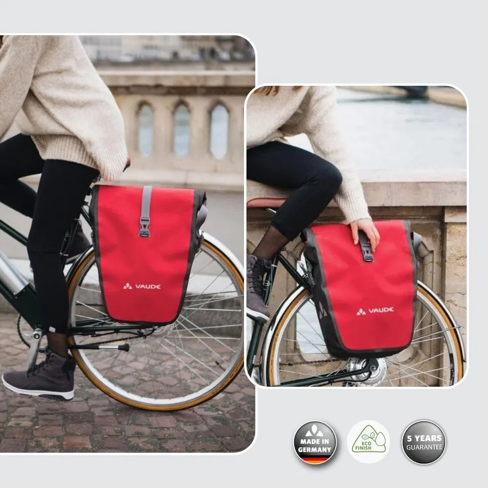 VAUDE Aqua Back Sacoche de vélo pour roue arrière - une paire – Volume 48 l - matière bâche sans PVC