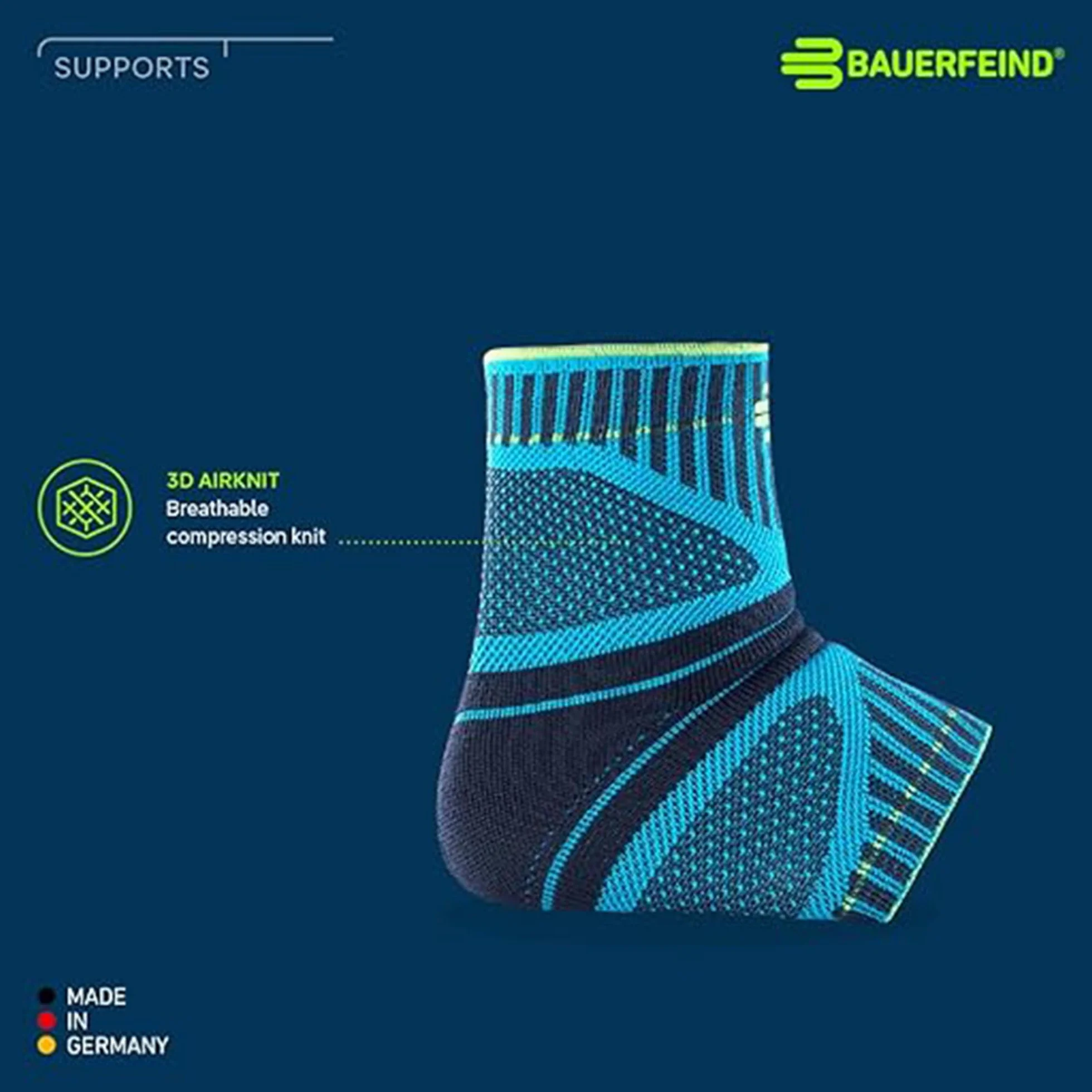 BAUERFEIND, 1 Chevillère de Sport Unisexe, pour Soutenir la Cheville Pendant Le Sport, pour la compétition et l'entraînement