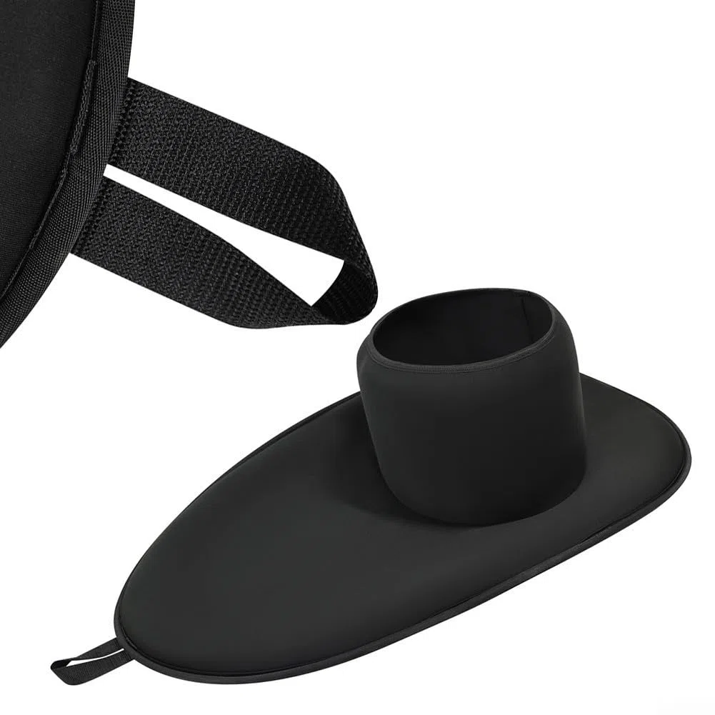 Jupe de kayak imperméable en néoprène pour cockpit de 90 x 52 cm, poignée à dégagement rapide, élastique pour poitrine de 85 à 105 cm, pour sports nautiques, équipement marin