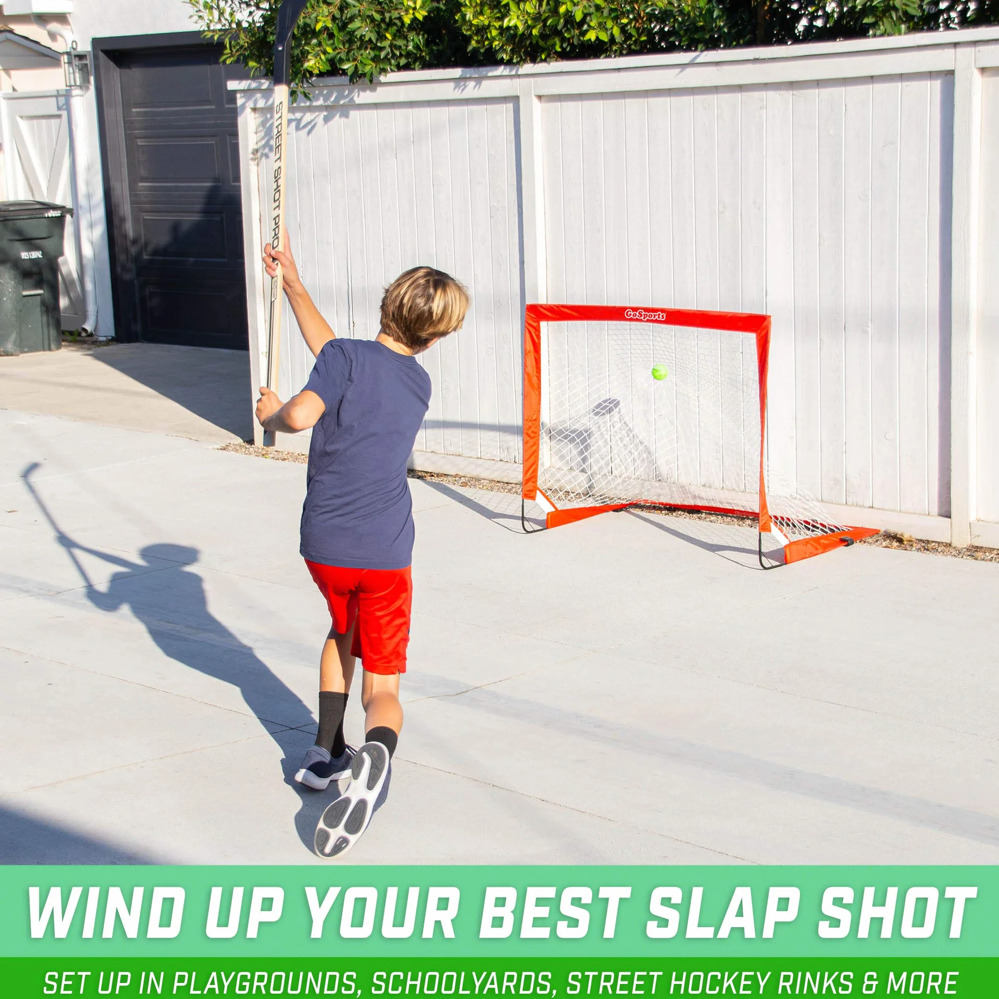 GoSports Hockey de Rue - Choisissez Entre un Ensemble de But Avec Bâtons ou des Bâtons de Hockey (Pack de 2)