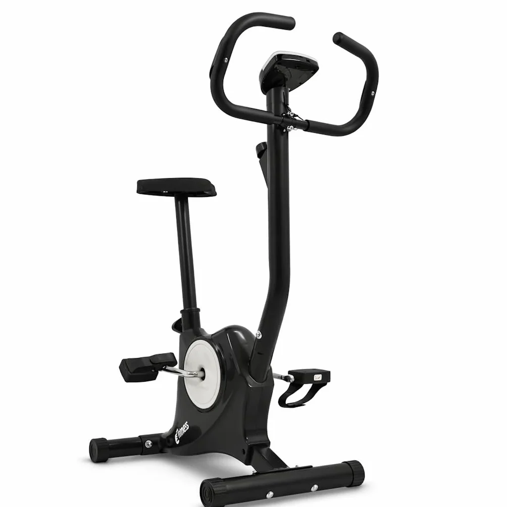 Vélo d'appartement Bike pour Mincir et Raffermir les Fesses et les Jambes, Résistance Réglable, Capteurs Cardio, Écran LCD, Selle Réglable, Entraînement Fitness