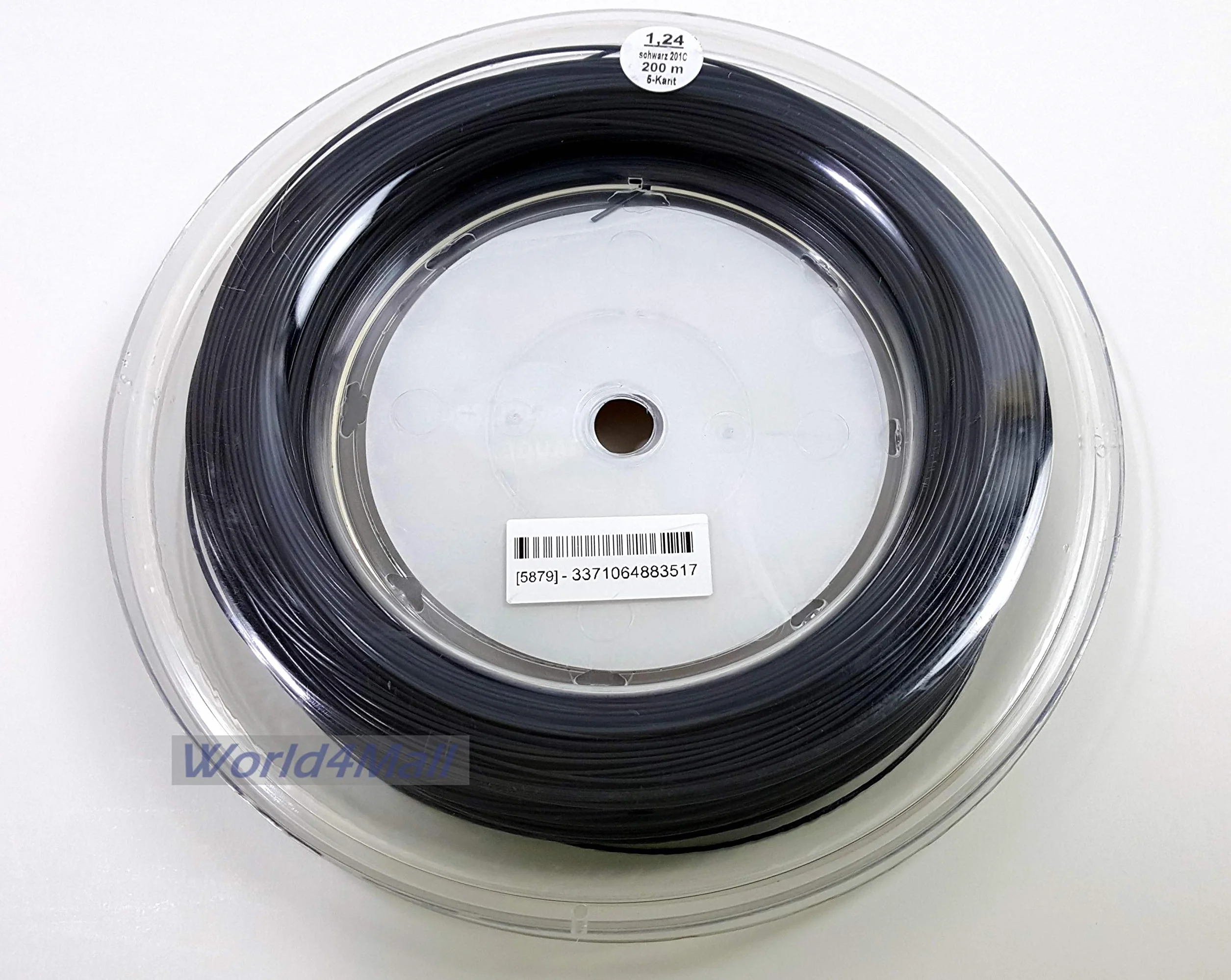 Pro's Pro BlackOut Corde de tennis Noir 200 m