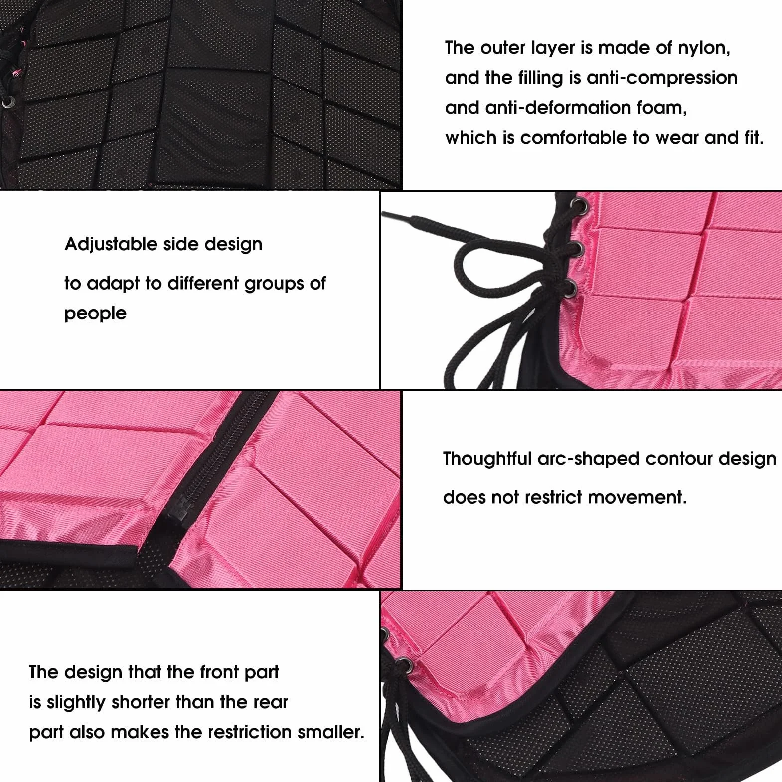 Gilet D'équitation pour Enfants, Gilet D'équitation Professionnel Unisexe rembourré en EVA, équipement de Protection pour L'équitation, Protection du Corps pour Filles et Garçons