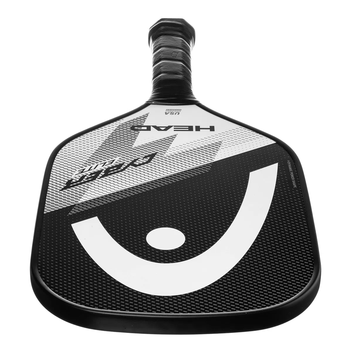 Raquette de Pickleball Head Cyber Elite, Surface en Fibre de Verre, Couleur Noir/Blanc, Niveau débutant à intermédiaire