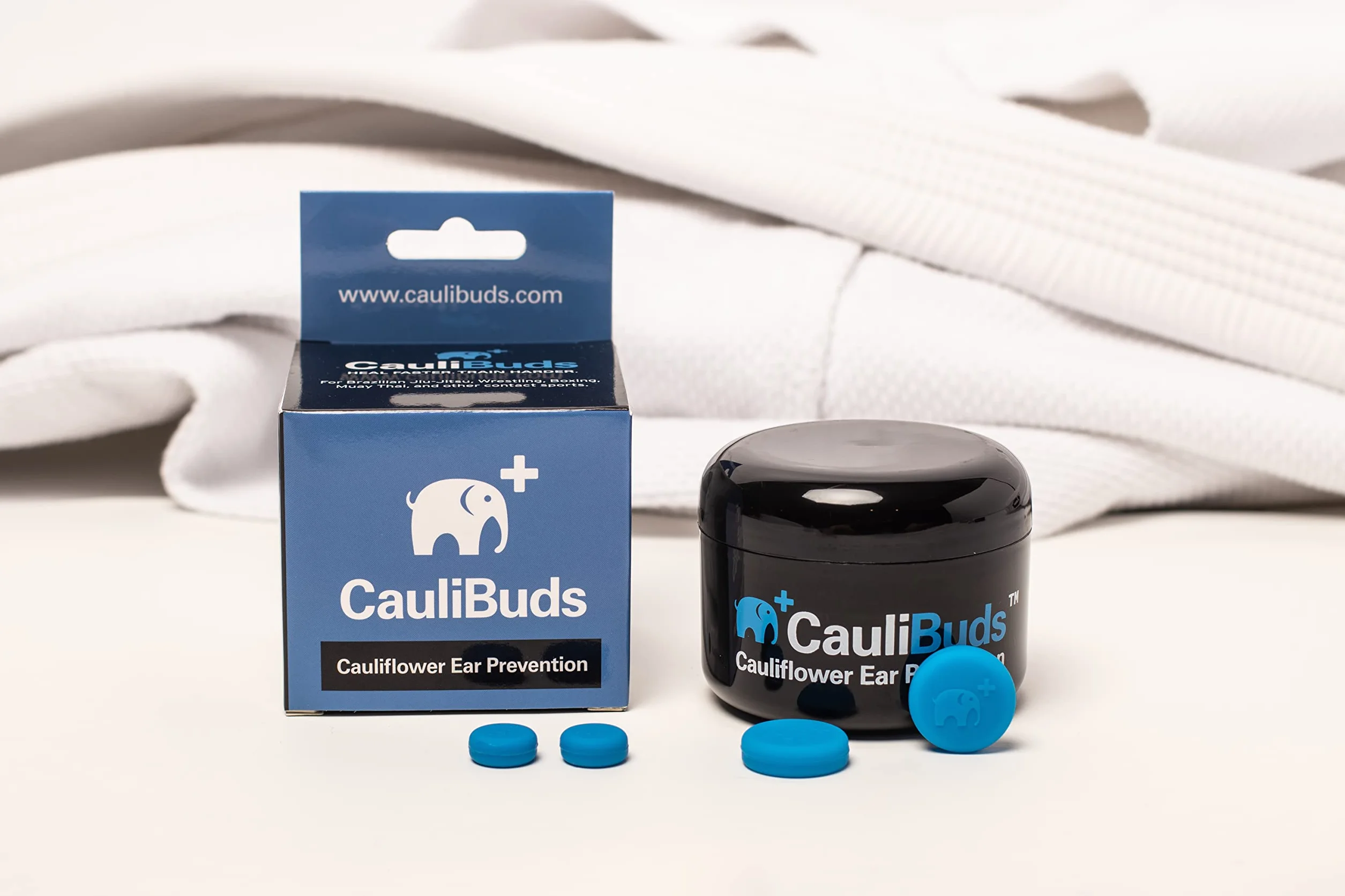 Aimants d'oreille en forme de chou-fleur – Kit de compression magnétique en silicone de qualité supérieure pour prévention et traitement des oreilles de chou-fleur en BJJ, lutte, MMA et