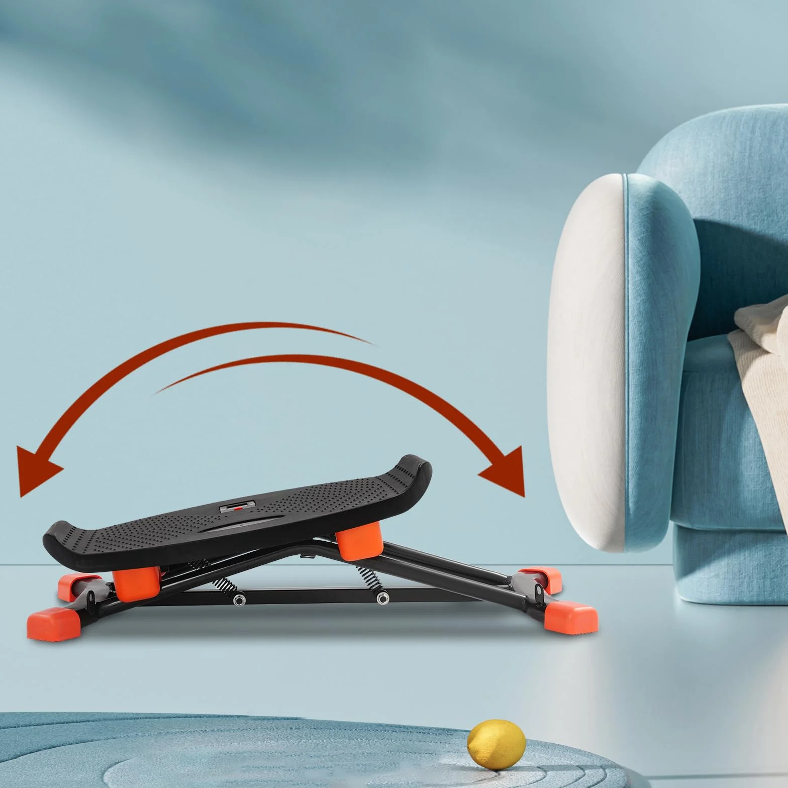 Machine de ski d'intérieur - Appareil d'entraînement de ski pour la maison avec bandes de résistance - Appareil de ski simulé pour entraînement complet du corps - Base antidérapante et affichage des