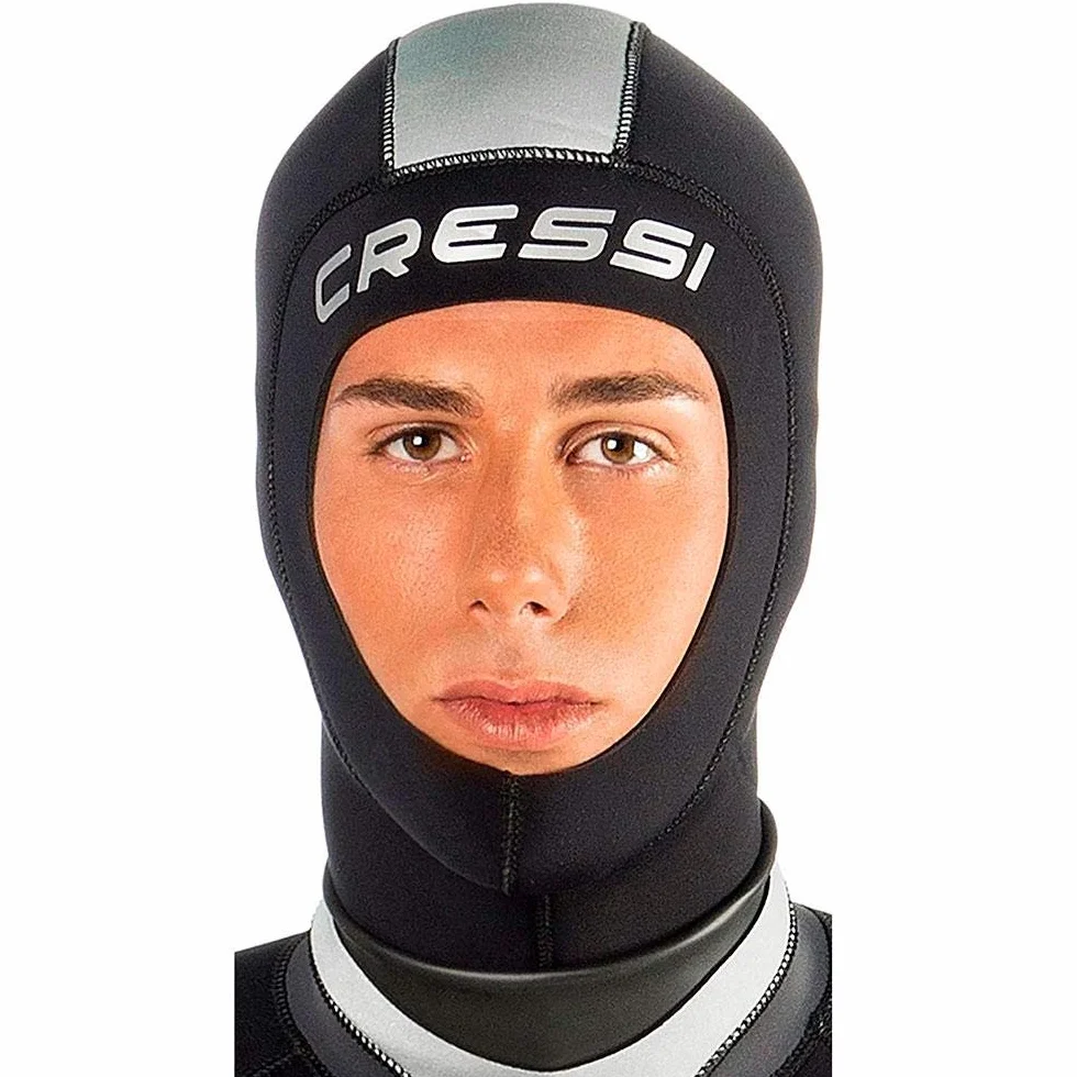Cressi Hood Plus Man - Cagoule de Plongée pour les Hommes en Premium Néoprène de 5mm