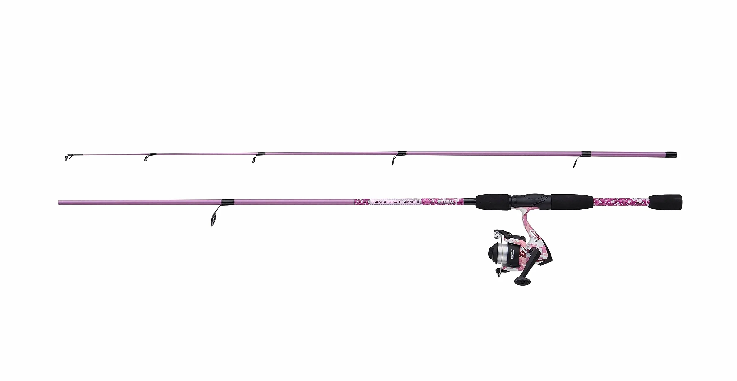 Mitchell Tanager Pink Camo II Spin Combo | Combiné Canne à pêche Spinning et Moulinet léger pour Les Femmes et Les Jeunes pêcheurs en Eau Douce | Élégant et Durable | Plusieurs Options Disponibles