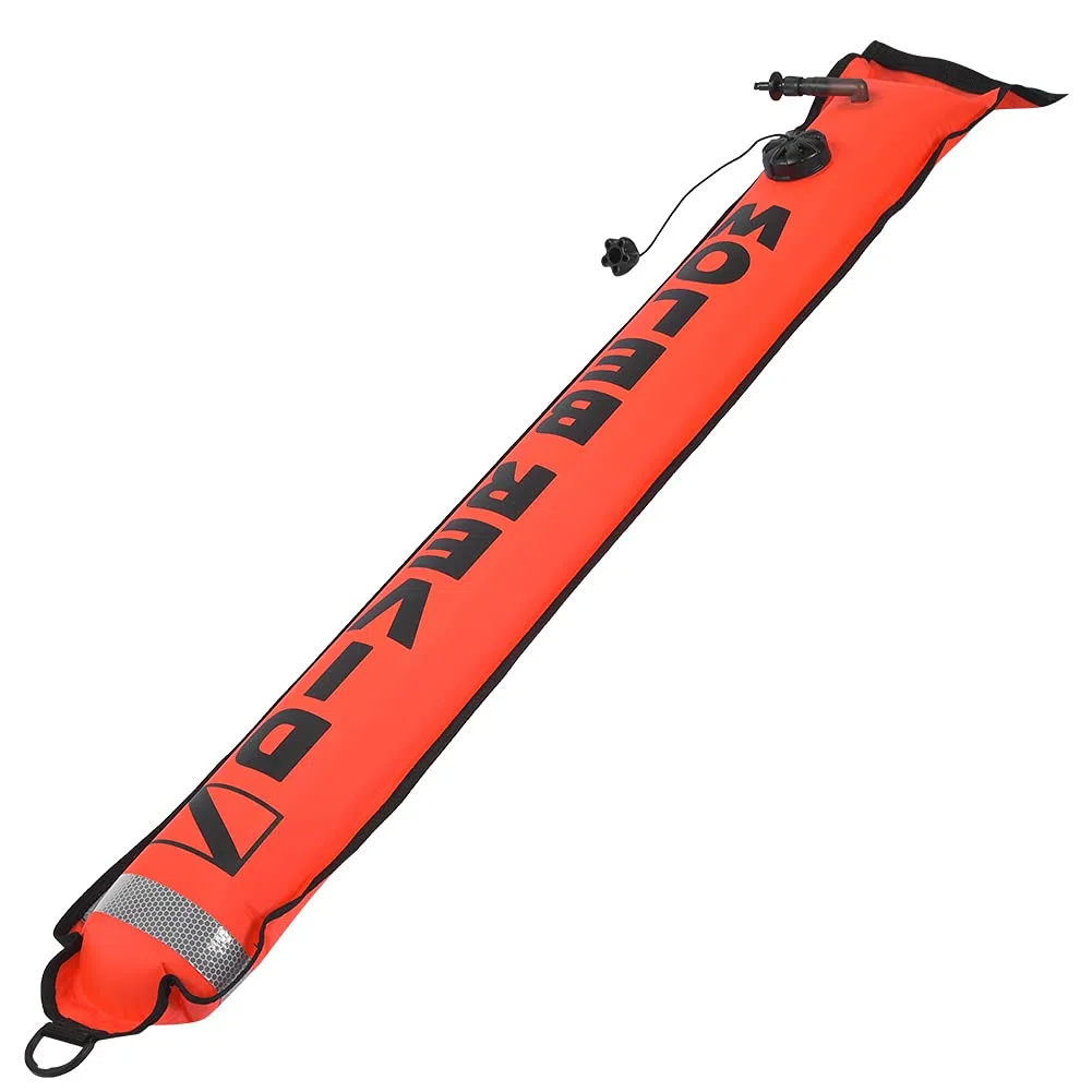 KIMISS Surfaceer Dsmb 6Ft Signal de Plongée Gonflable Haute visibilité SMB (Rouge)