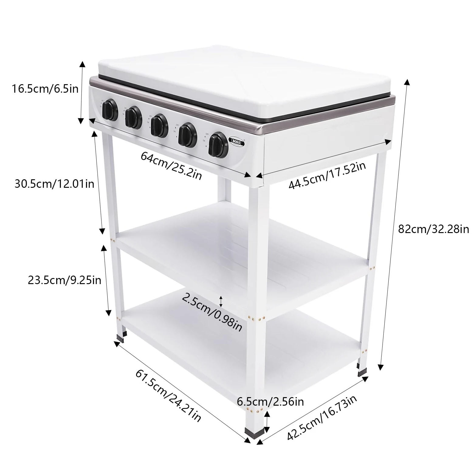 Cuisinière à Gaz Naturel Autoportante Avec 5 BrûLeurs, Avec éTagère à 2 étages, 4 Housses De Protection Contre La Poussière, CuisinièRe à Gaz Portable, Pour Camping Camping-Car Maison (5 BrûLeurs)
